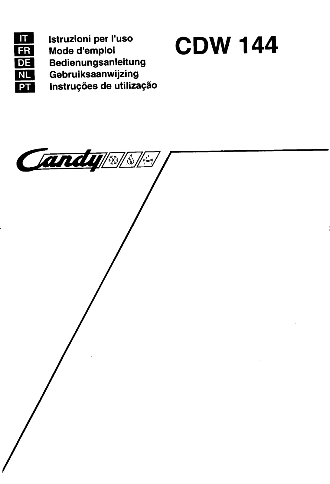 CANDY CDW144 User Manual