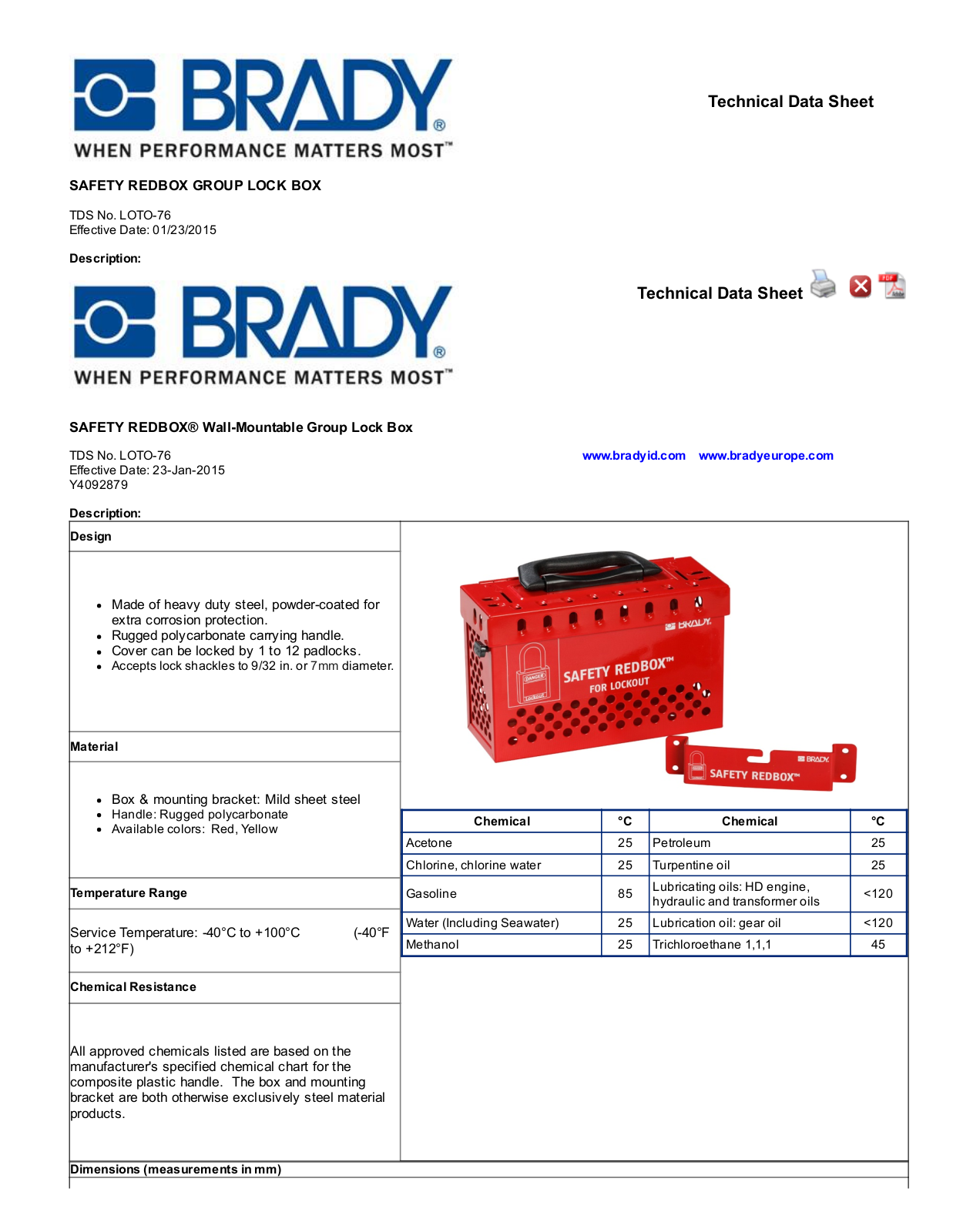 Brady 145579 User Manual