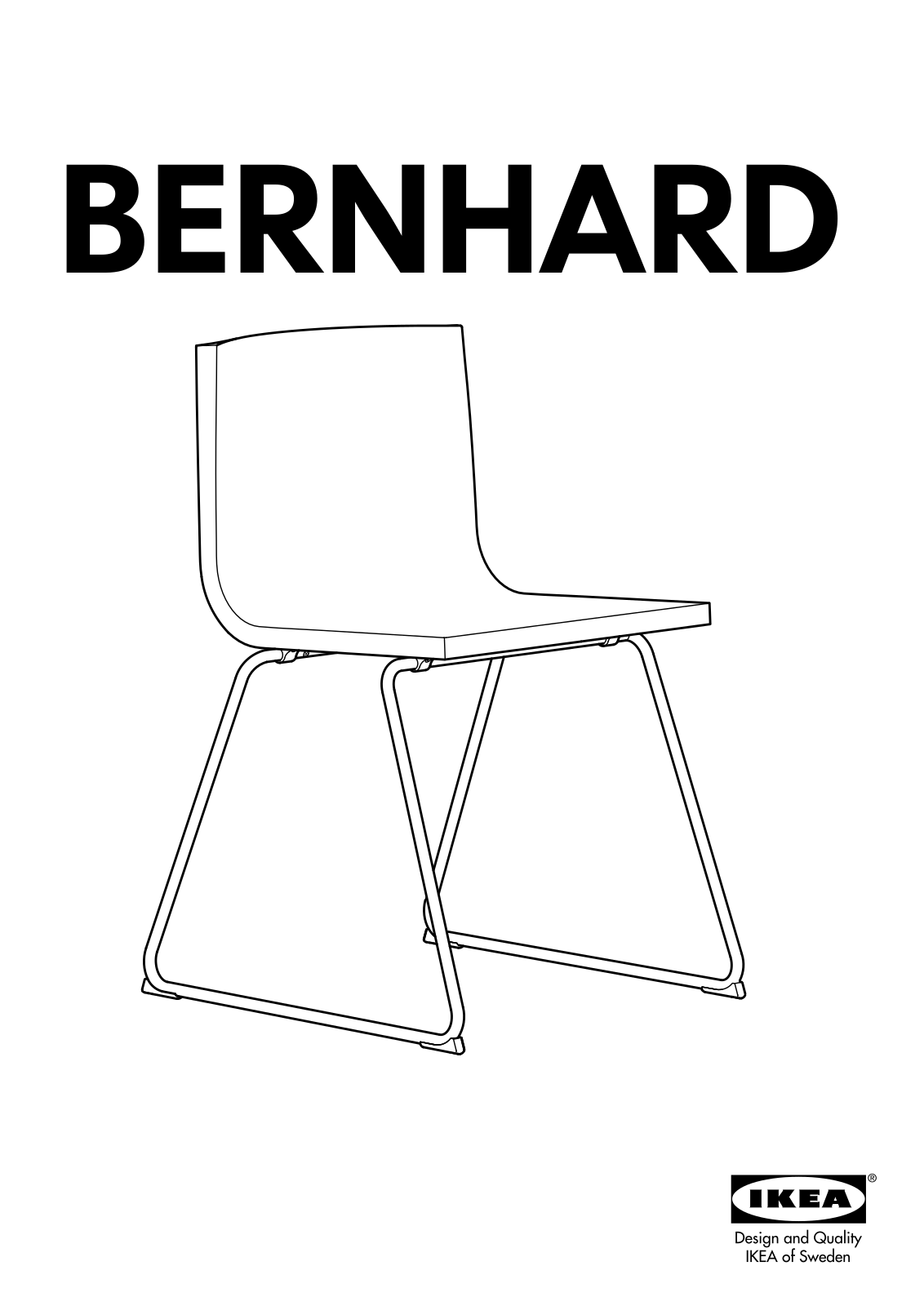 IKEA BERNHARD CHAIR Assembly Instruction