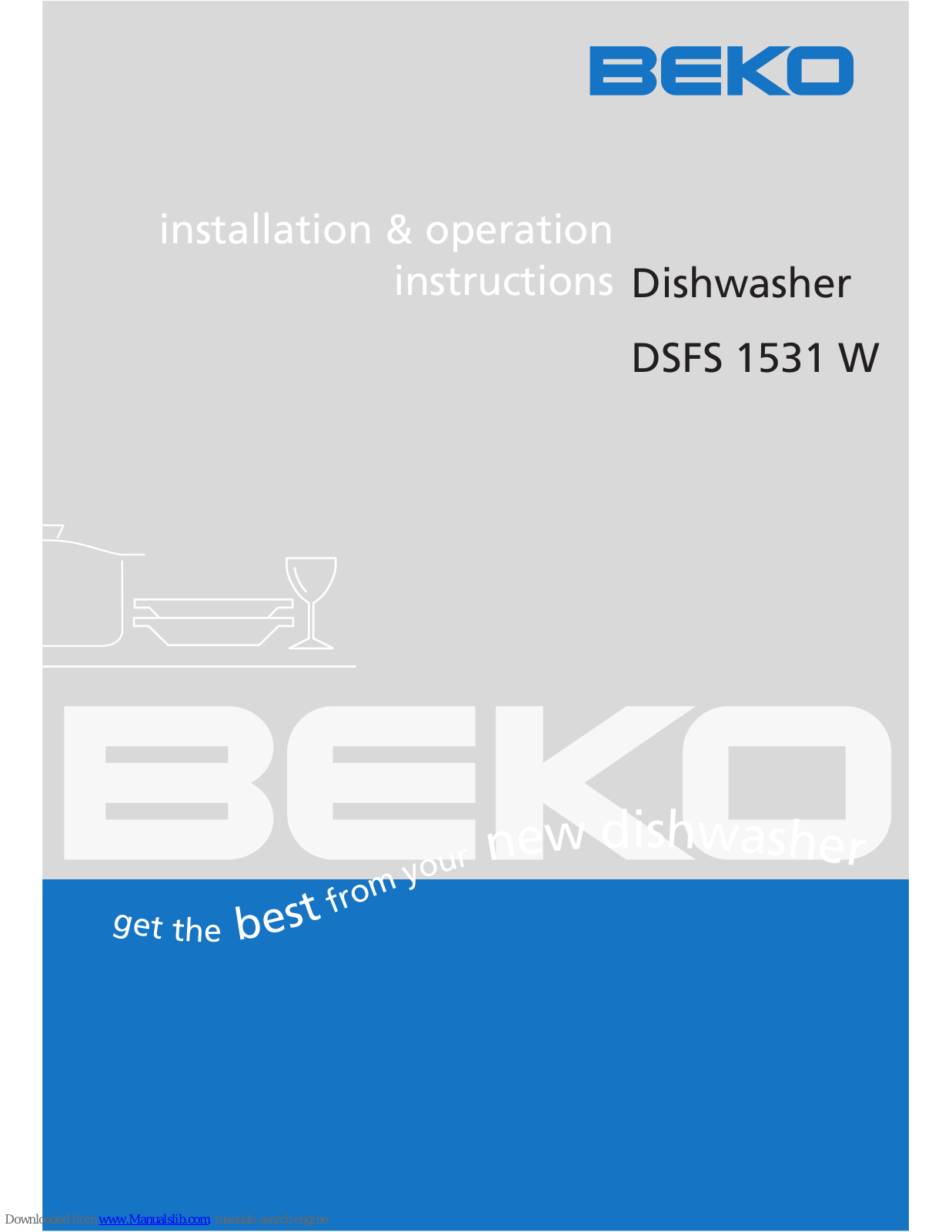 Beko DSFS 1531 W Installation & Operation Manual