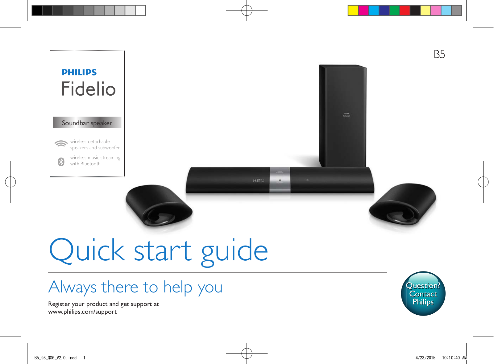 Philips B5/98 Quick Start Guide - ManualMachine.com