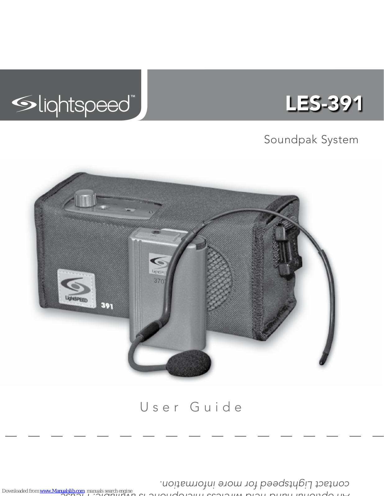 LightSpeed Technologies LES-391 User Manual