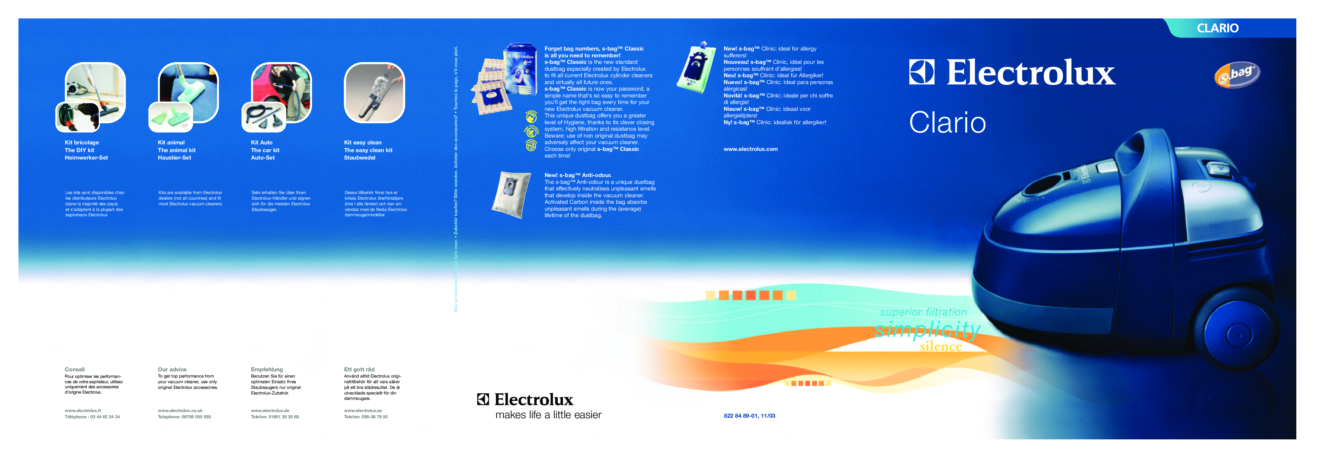 AEG-Electrolux Z2020, Z2036F, Z2022, Z2039, Z2030T User Manual