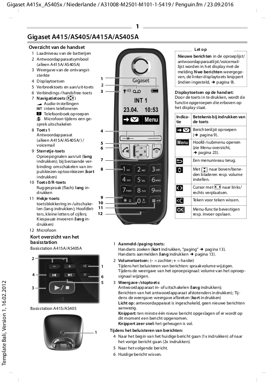 Gigaset A415A Trio User Manual