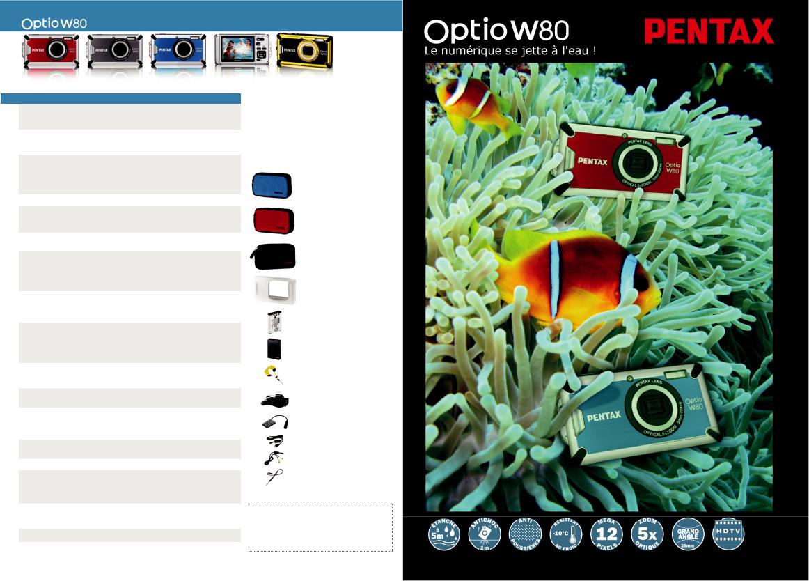 Pentax OPTIO W80 CATALOG