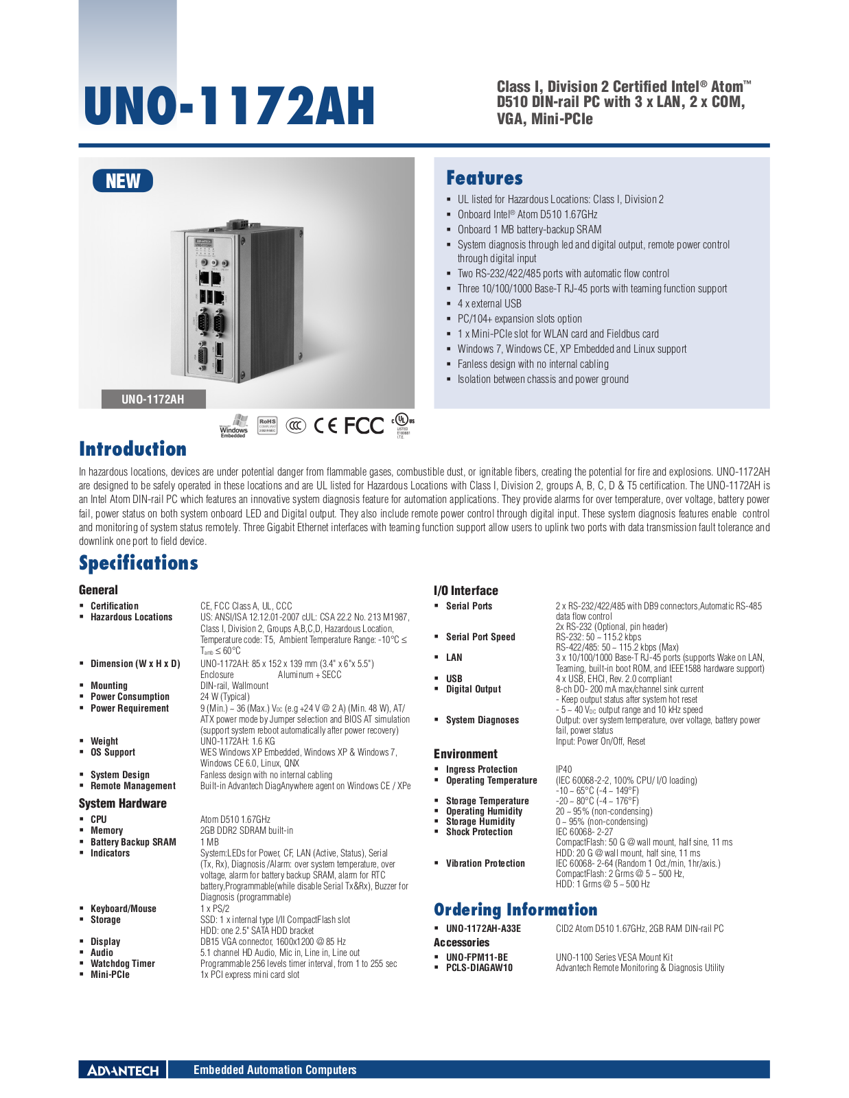 Impulse UNO-1172AH User Manual