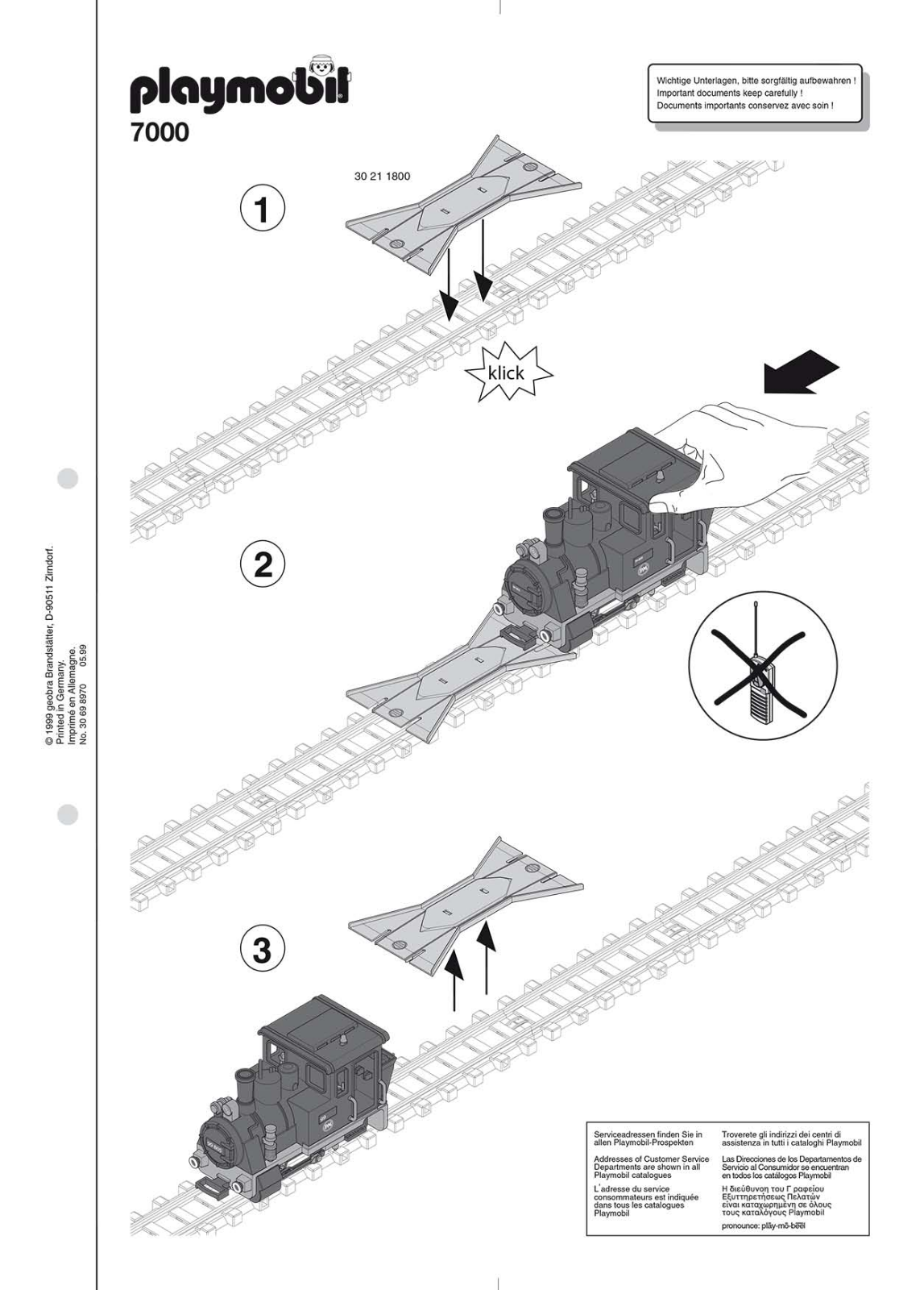 Playmobil 7000 Instructions