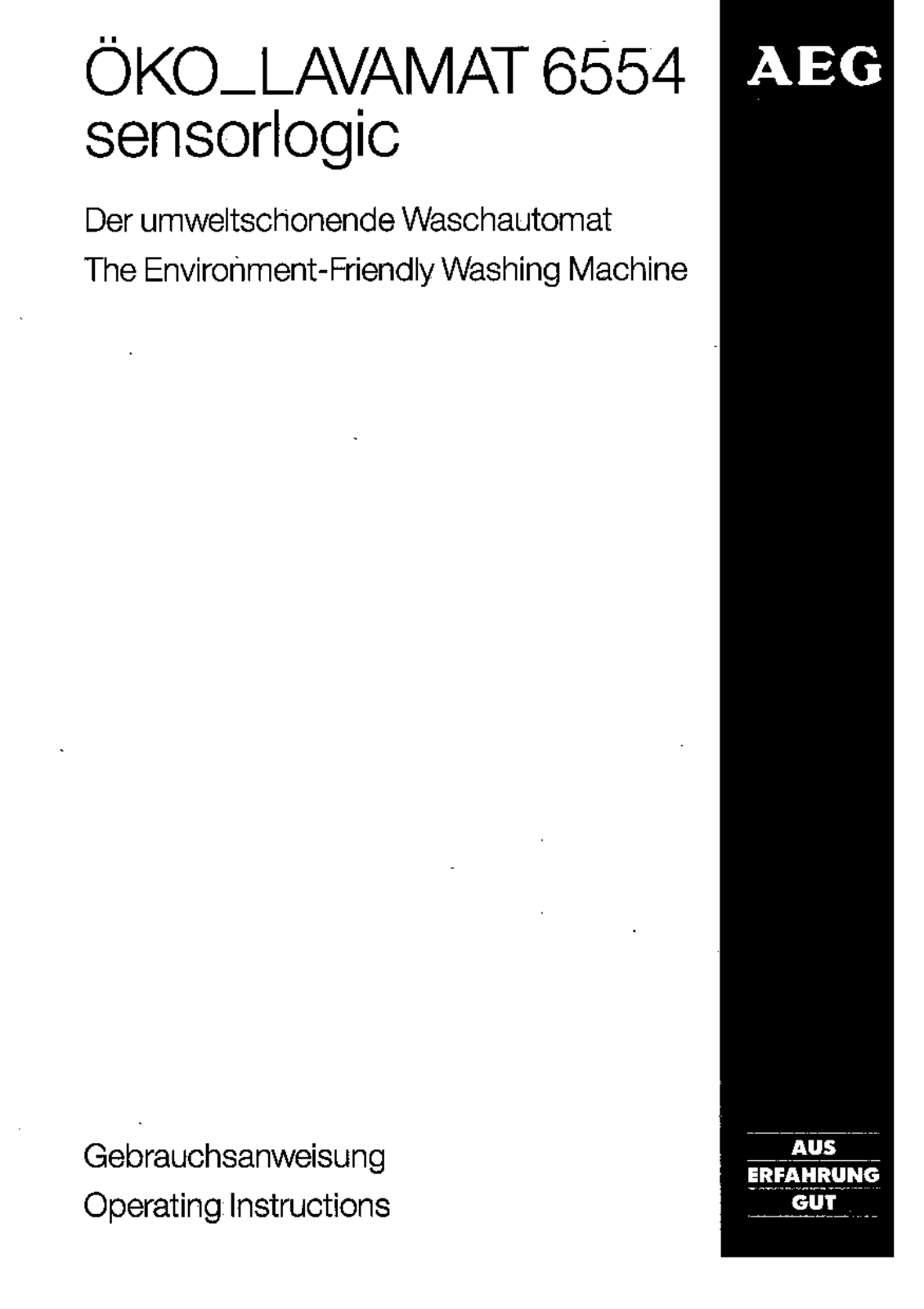 AEG LAV6554 User Manual