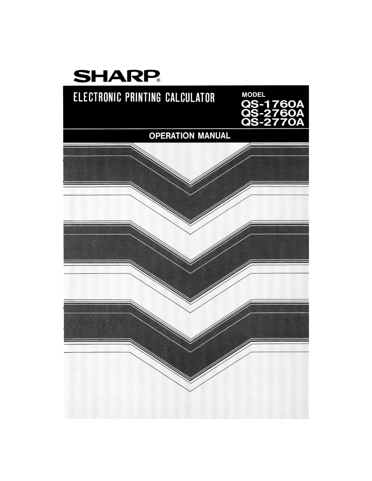 Sharp QS-2760A, QS-2770A, QS-1760A User Manual