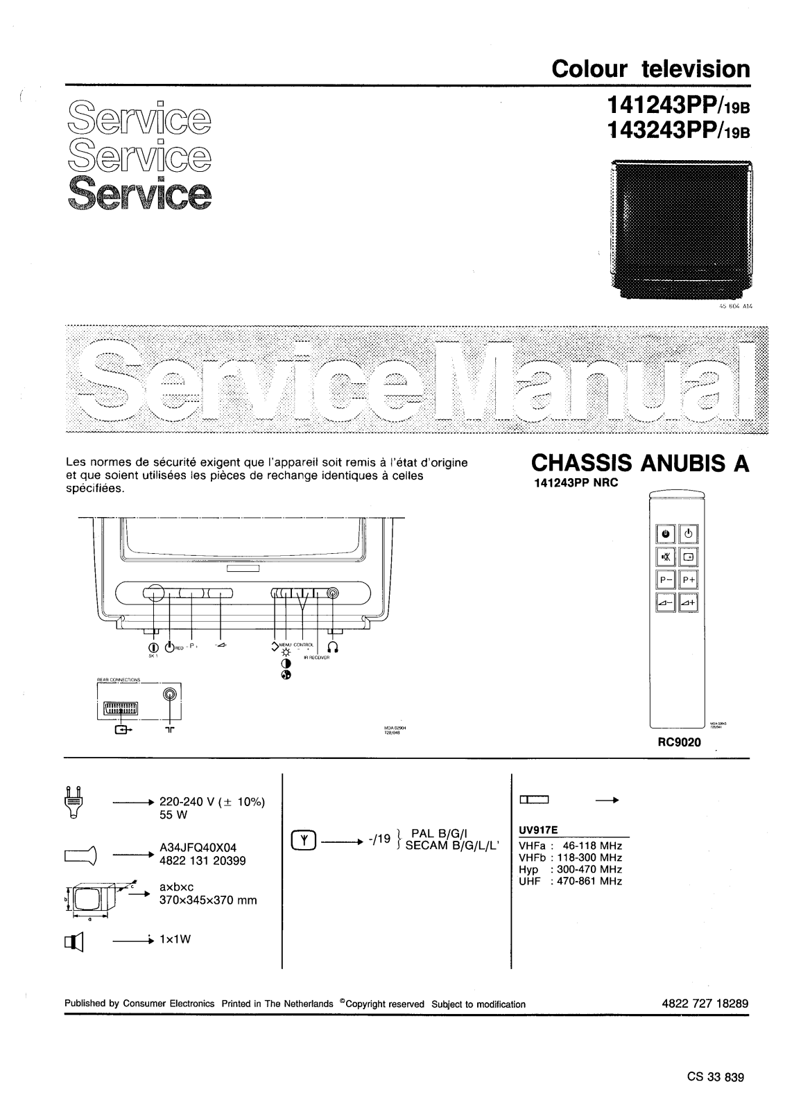 Philips 143243PP Service Manual