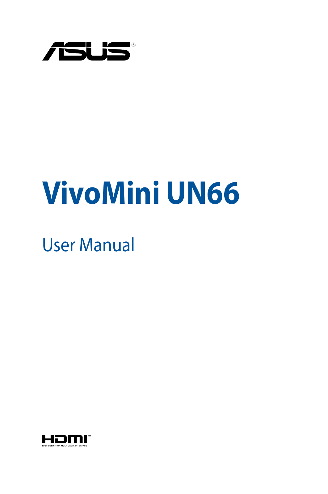 Asus UN66 User’s Manual