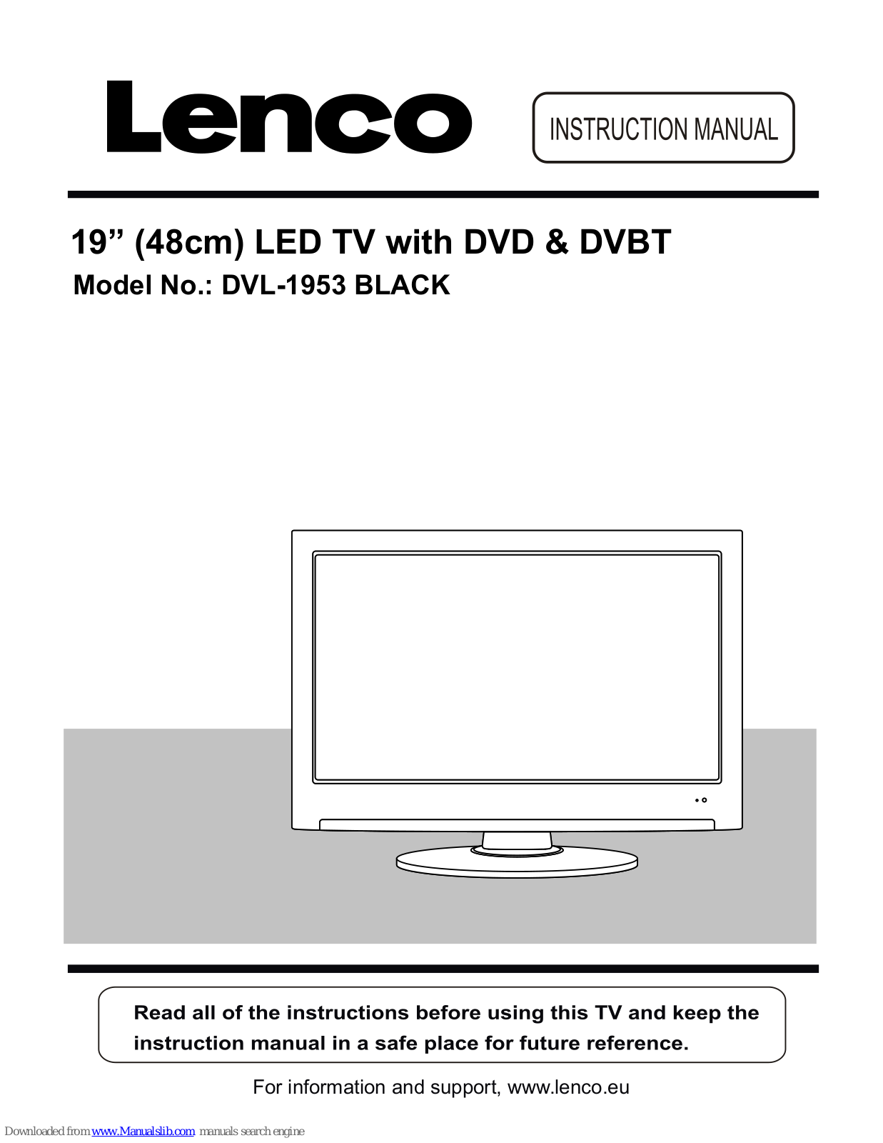 LENCO DVL-2253, DVT-2254, DVL-1953 AD User Manual