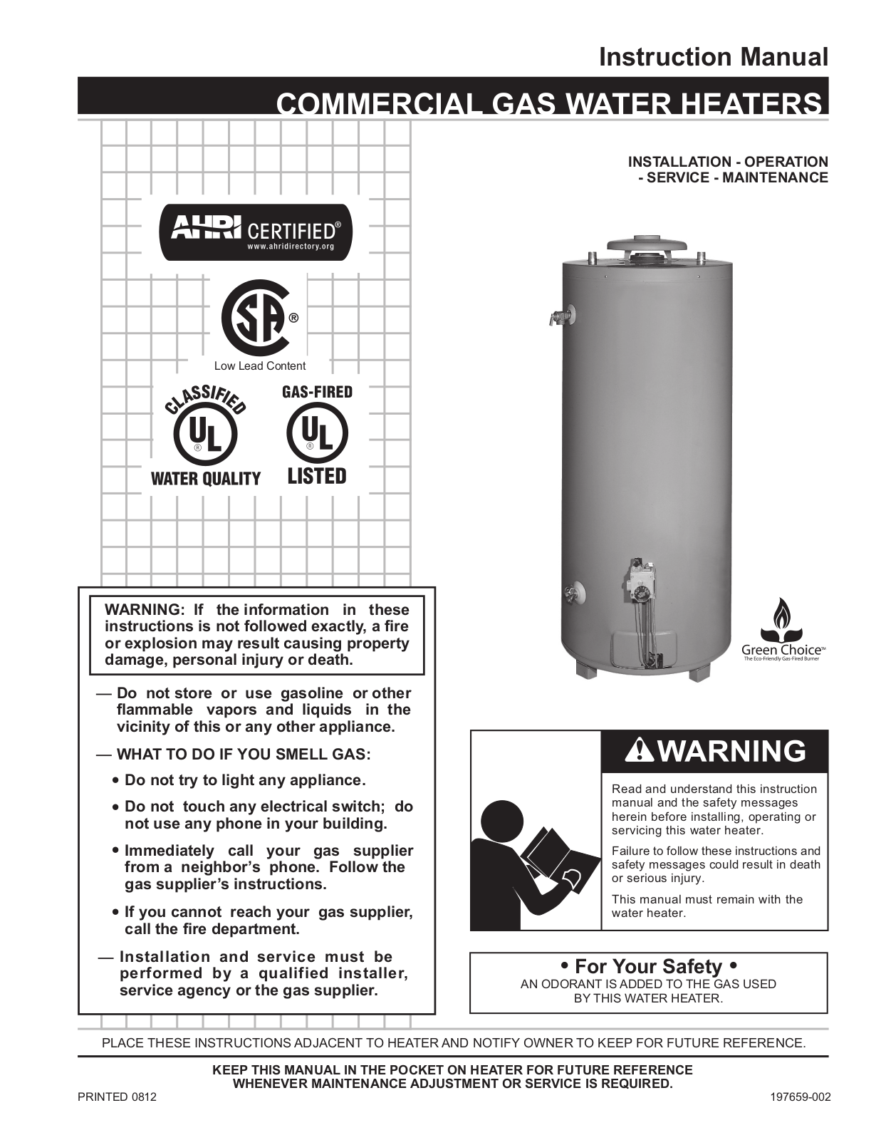 State SBS100 76NE User Manual