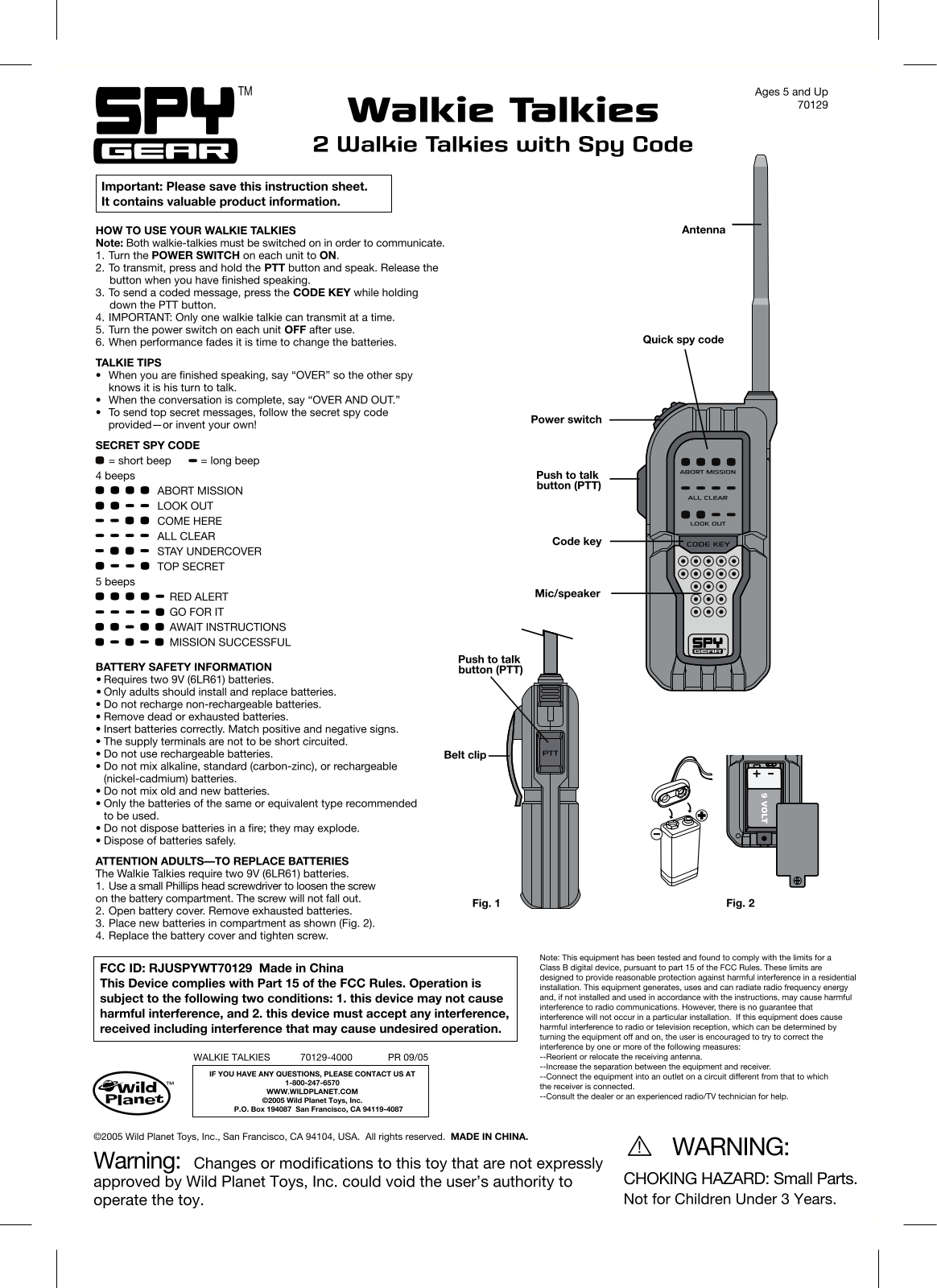 Acctron SPYWT70129 Users Manual