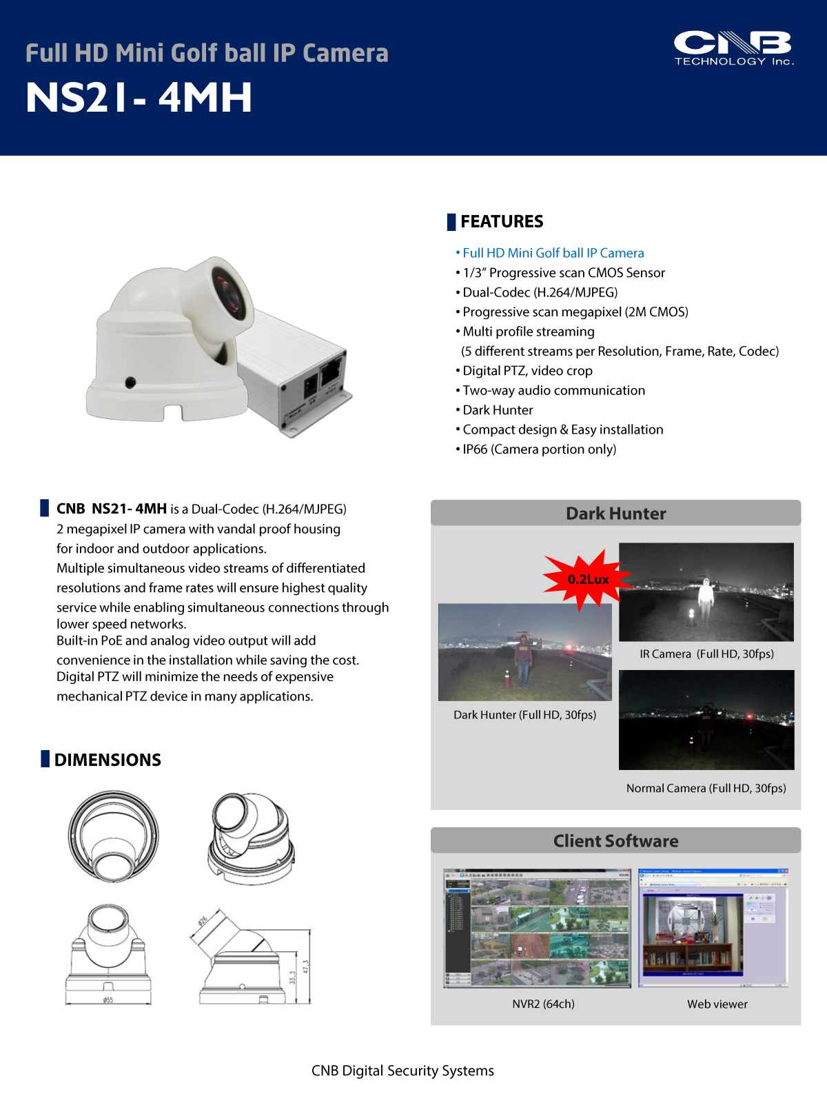 CNB NS21-4MH Specsheet