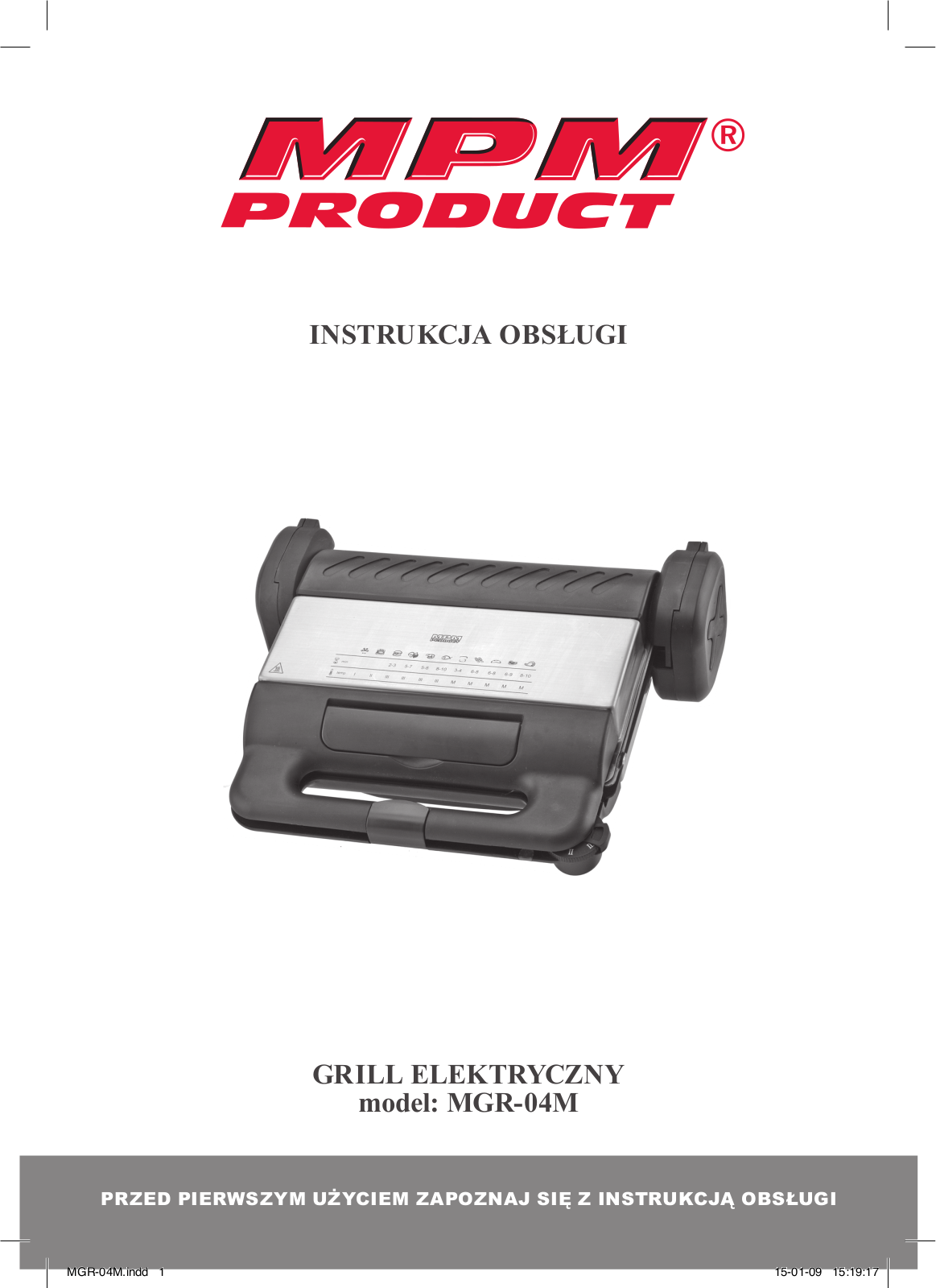 MPM MGR-04M User Manual