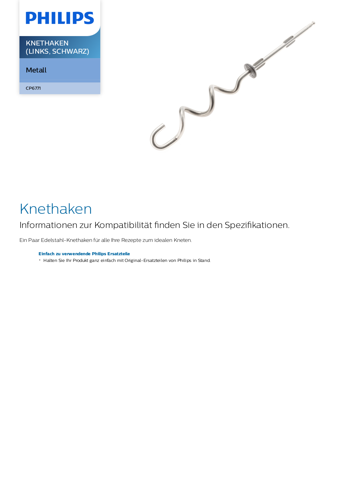 Philips CP6771/01 Leaflet - ManualMachine.com