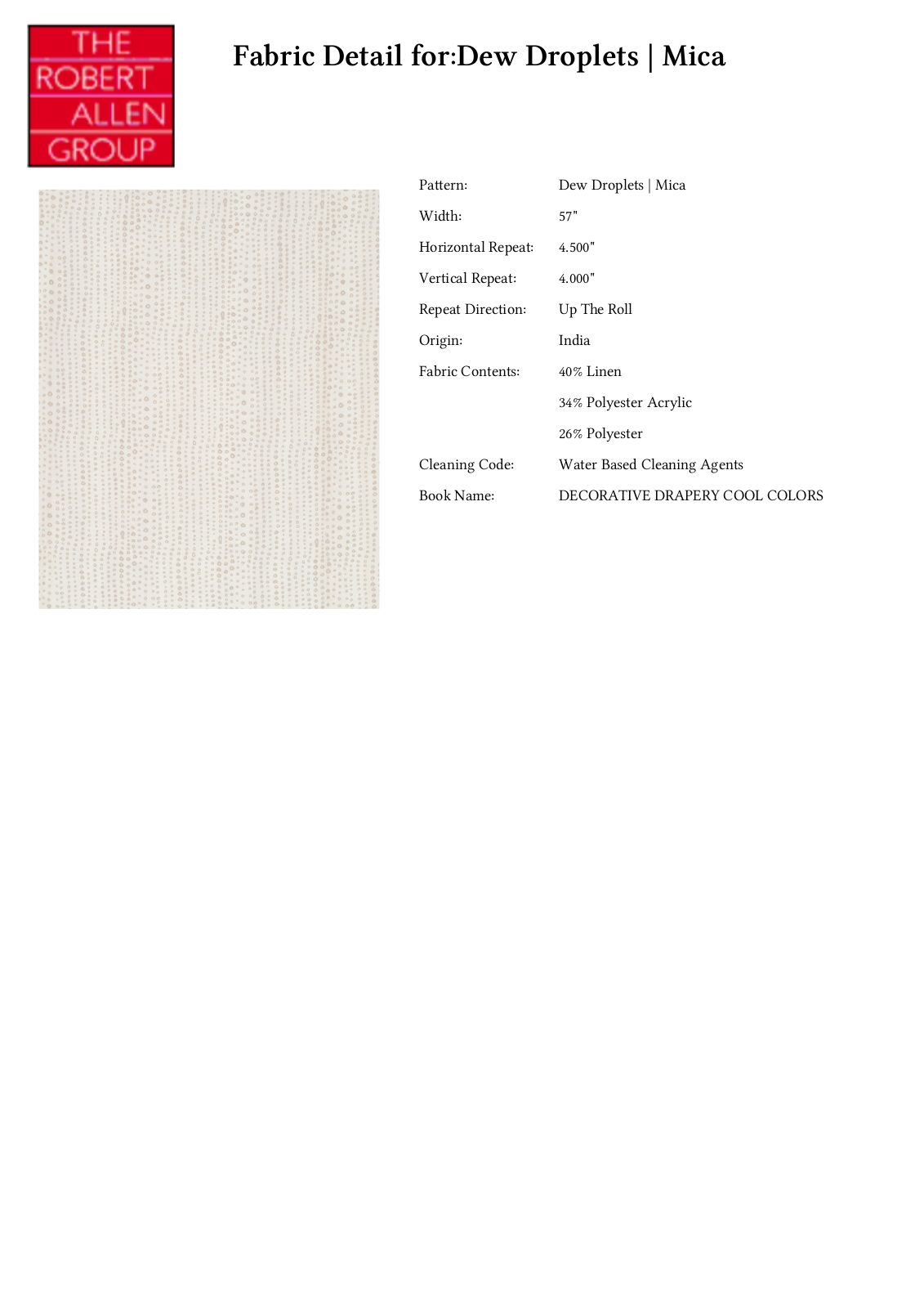 Robert Allen RALF1172 Specifications - ManualMachine.com