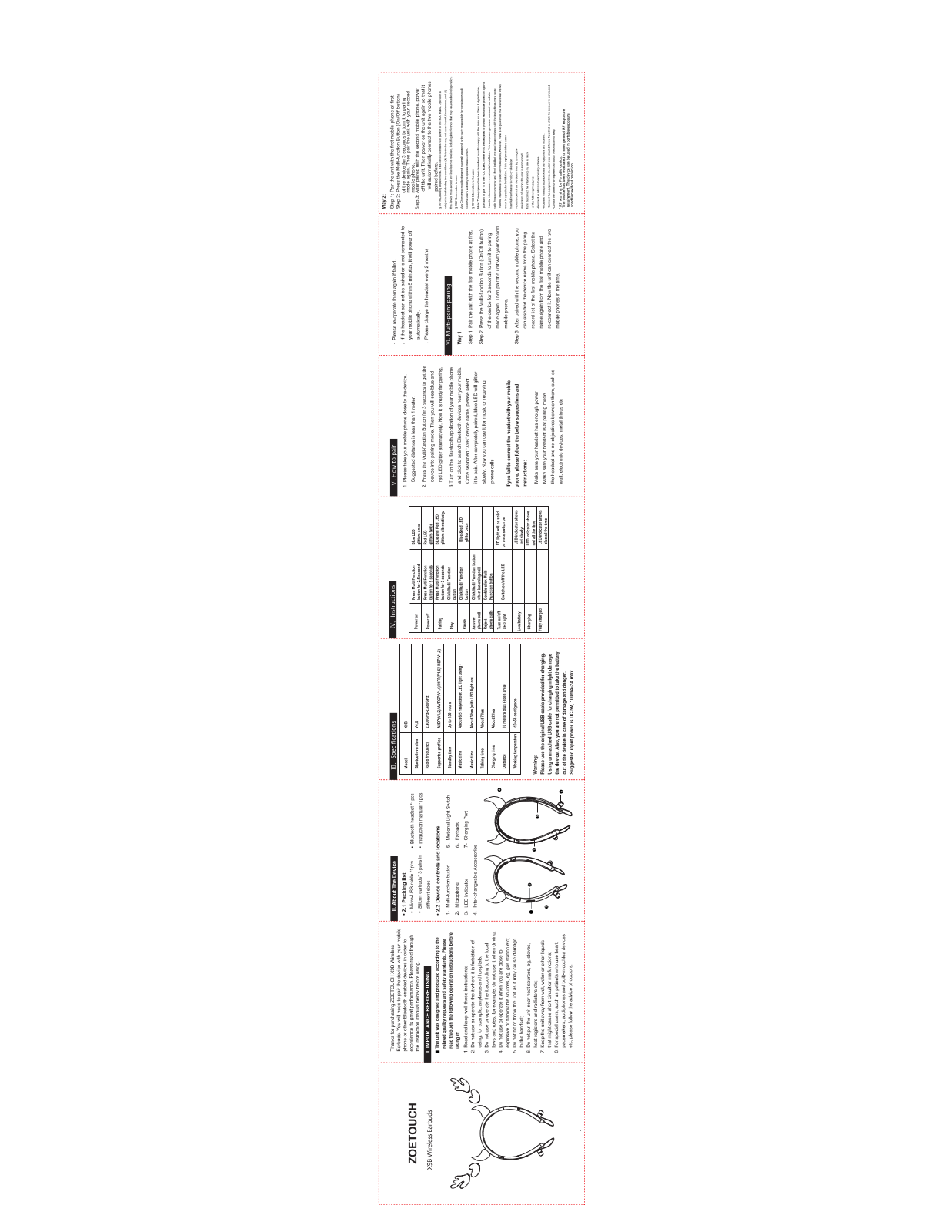 Xiamen Padmate Technology X9B User Manual