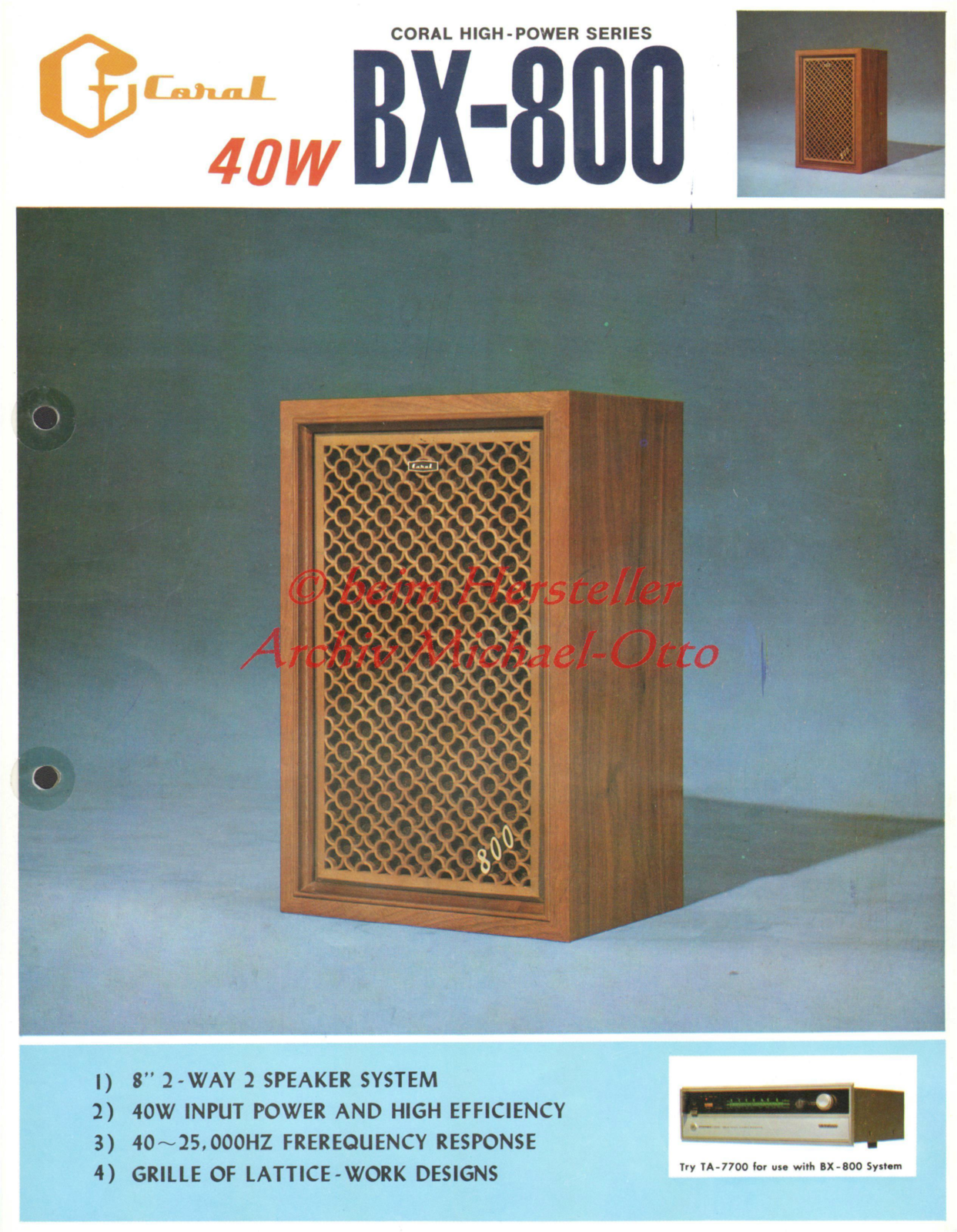 Coral BX-800 User guide - ManualMachine.com
