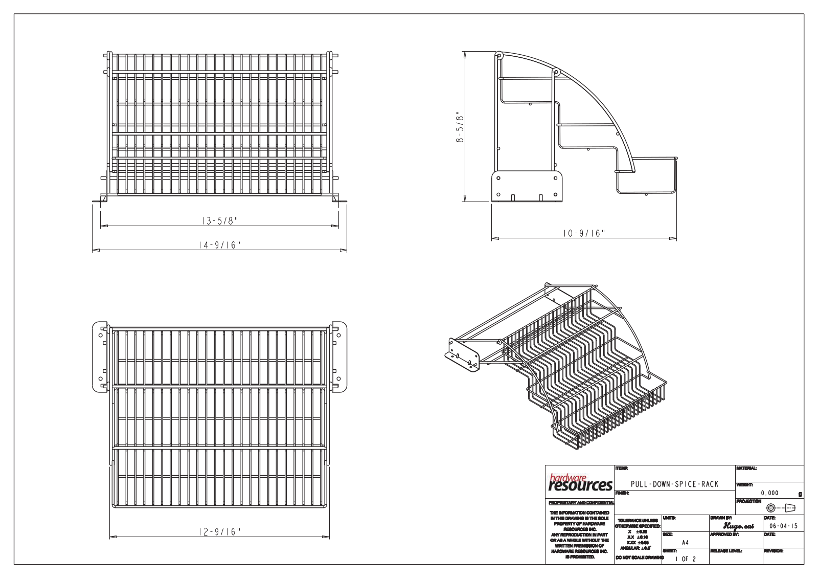 Hardware Resources HWSC1701 Dimensions - ManualMachine.com
