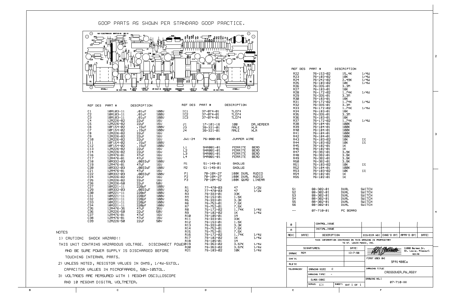 CRATE 710XXBO SCHEMATIC