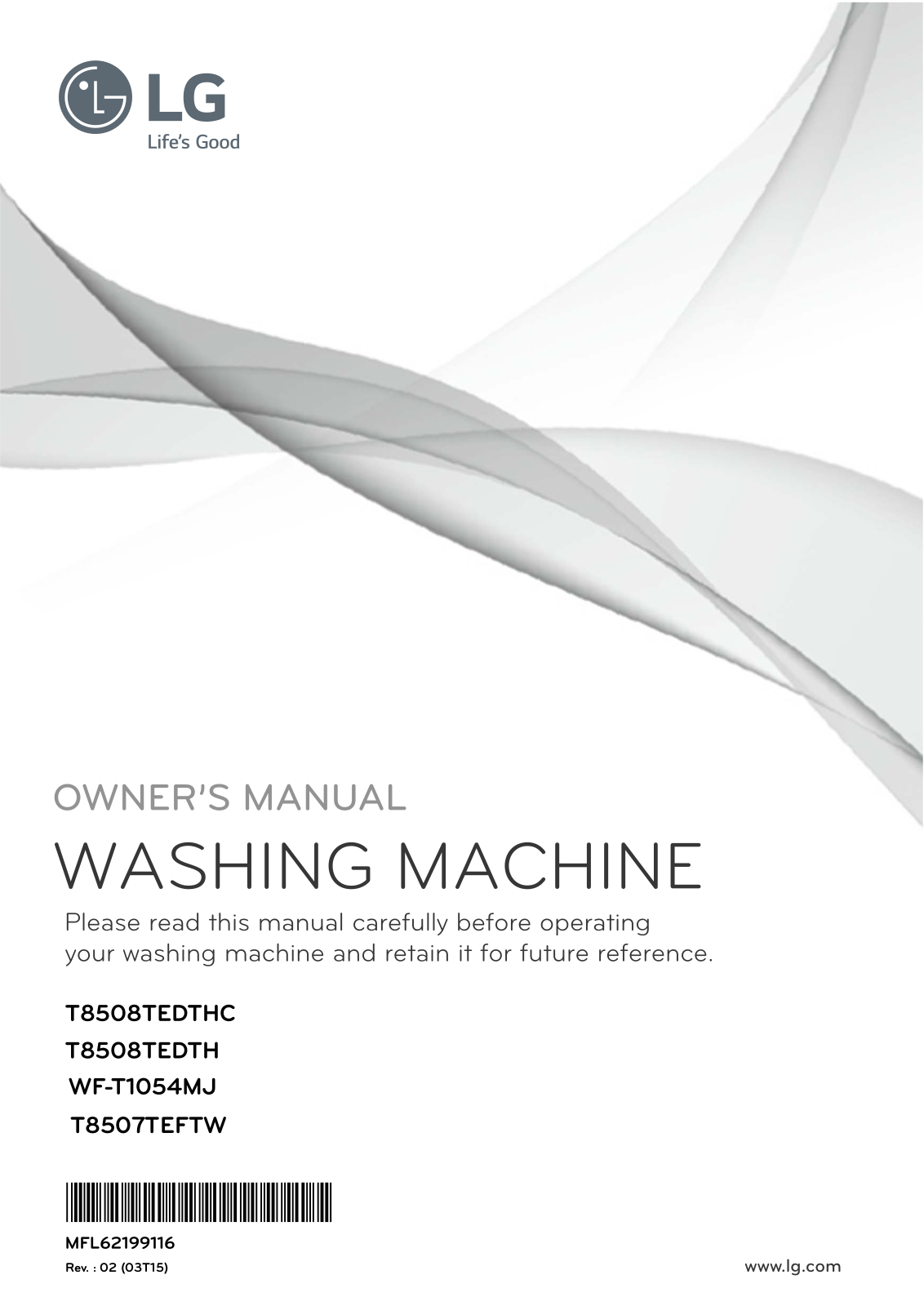 LG T8507TEFTW Owner’s Manual