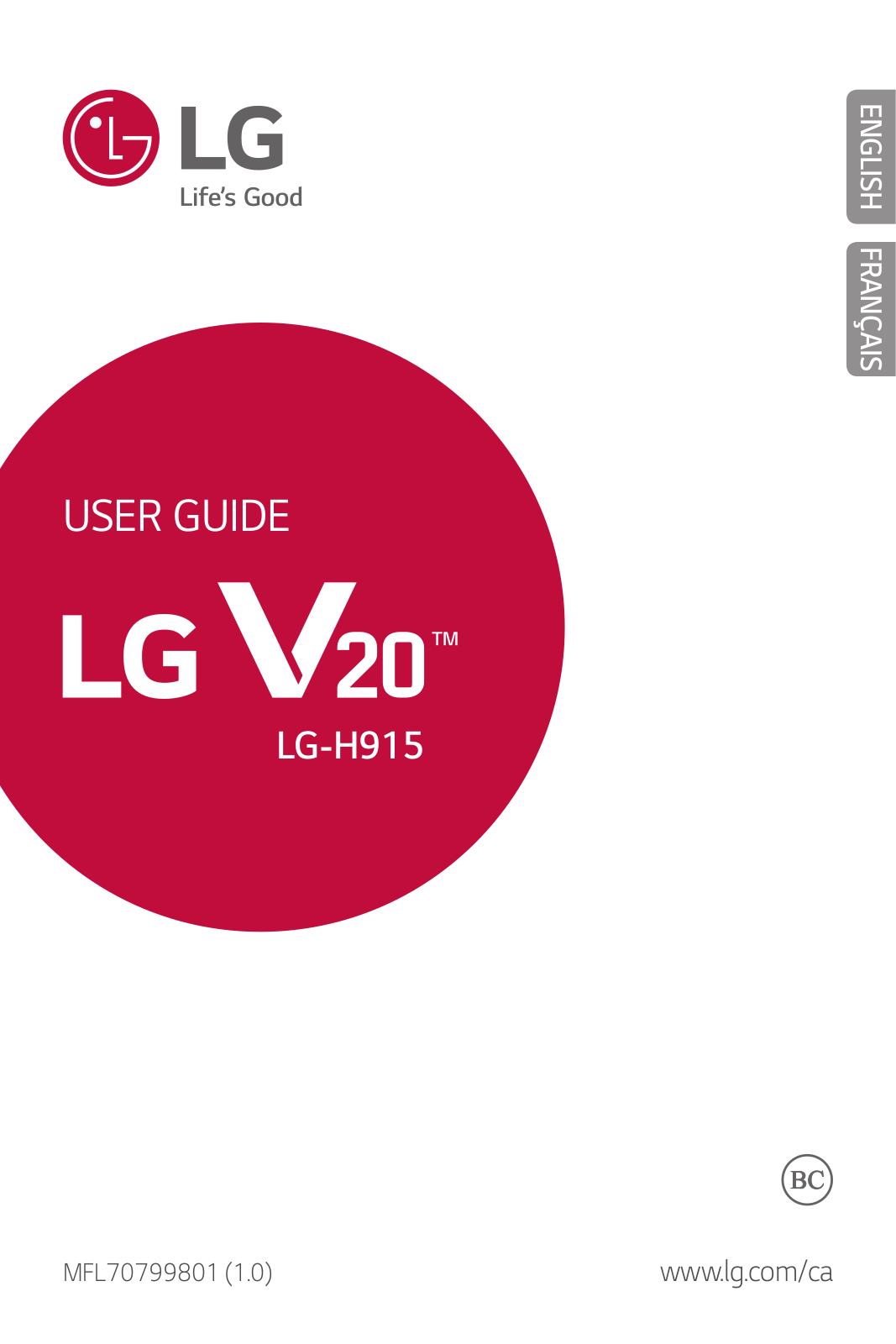 LG LGH915 Owner’s Manual