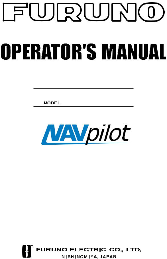 Furuno NAVPILOT-500 User Manual