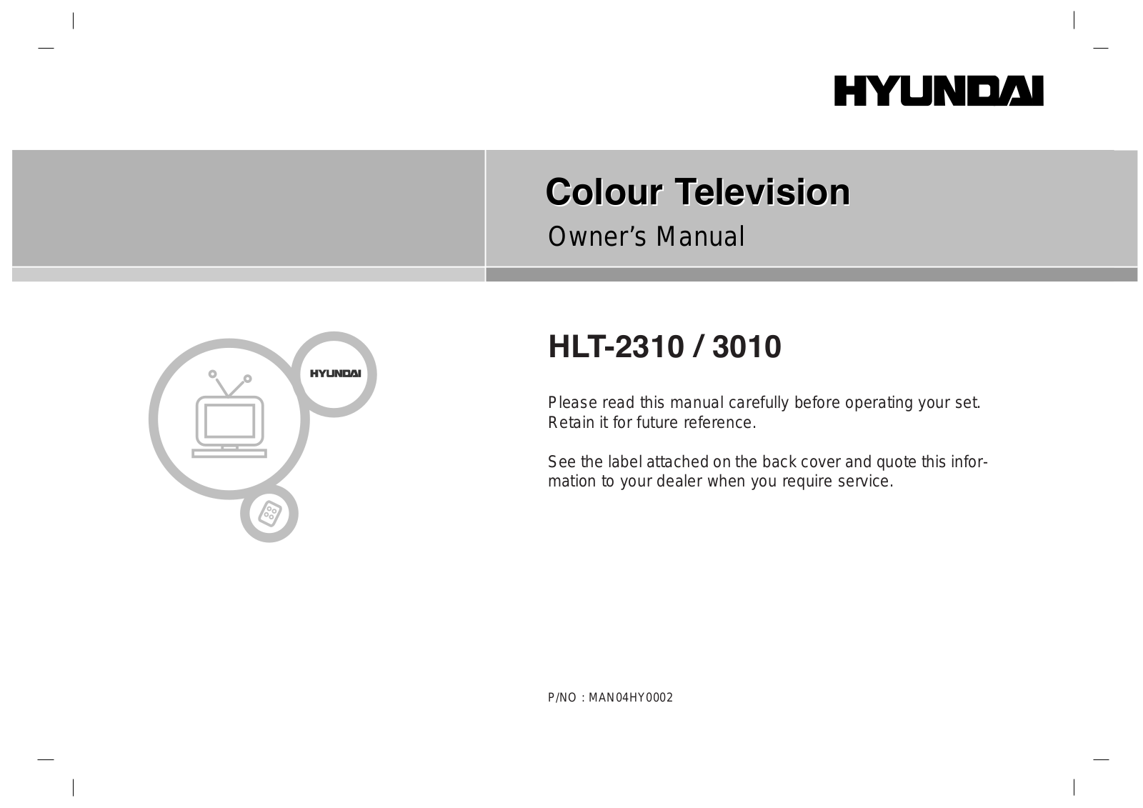 Hyundai HLT 3010 Users Manual