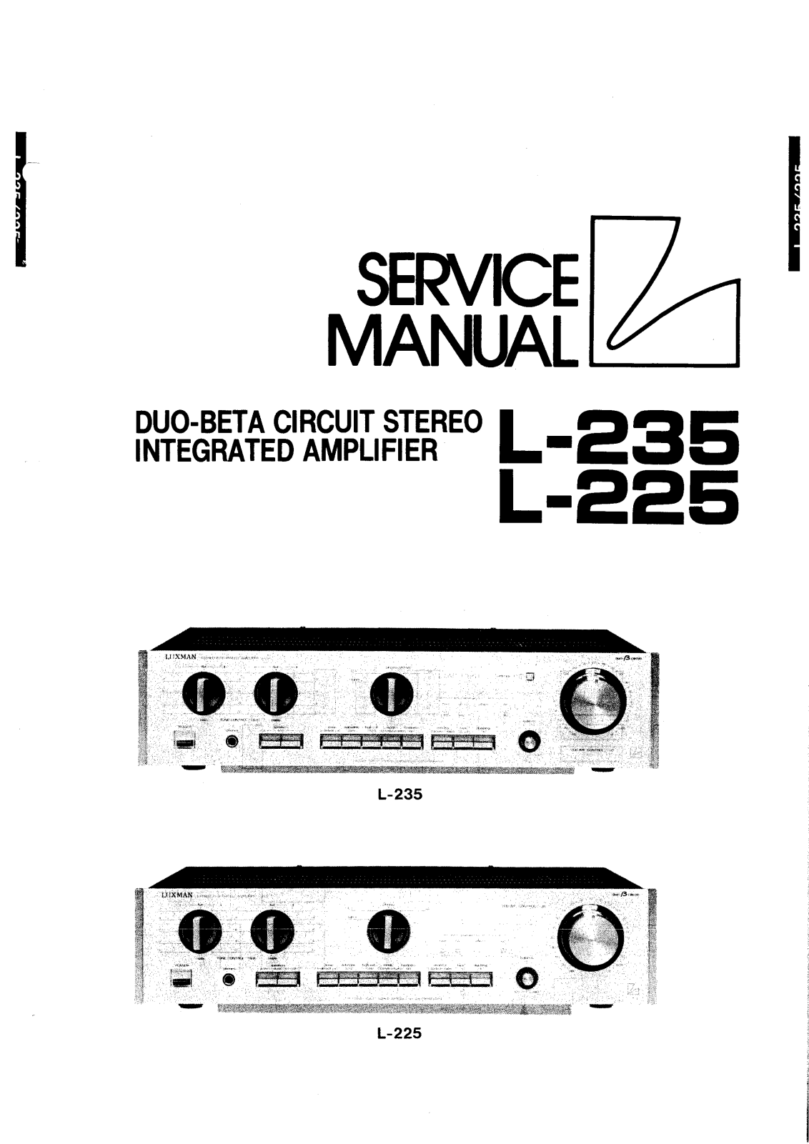 Luxman L-225, L-235 Service manual