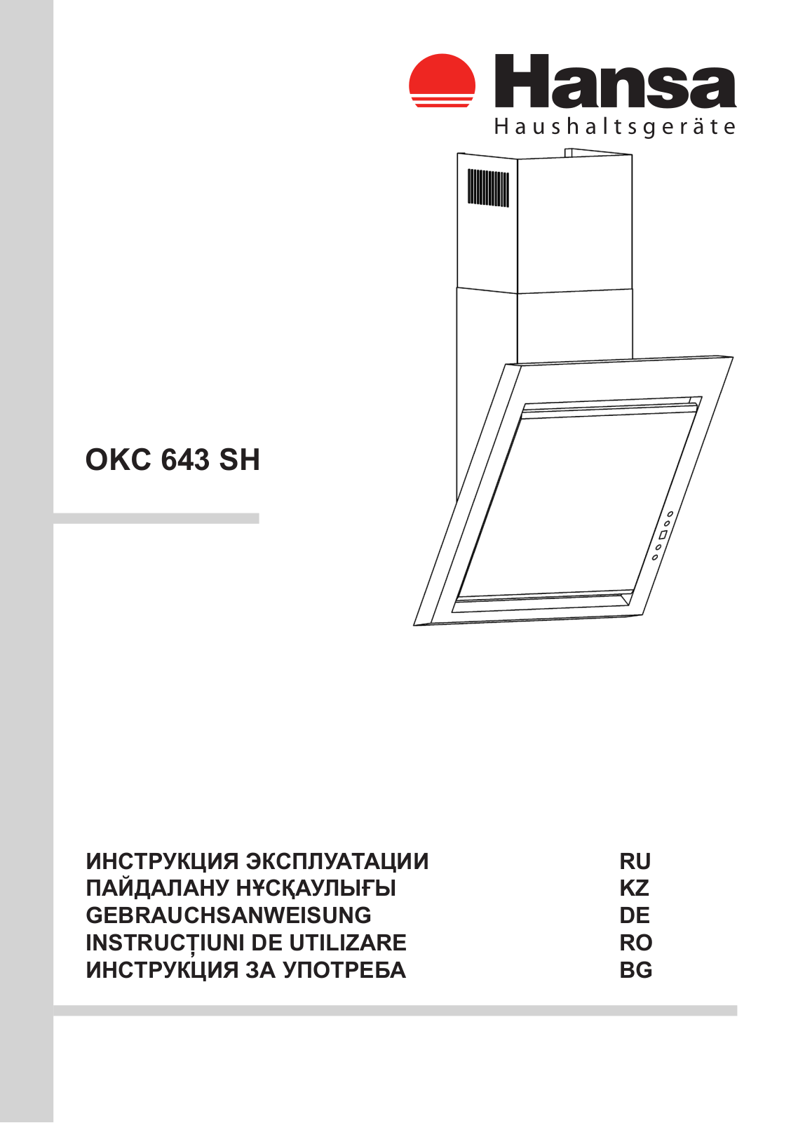 Hansa OKC643SH User Manual