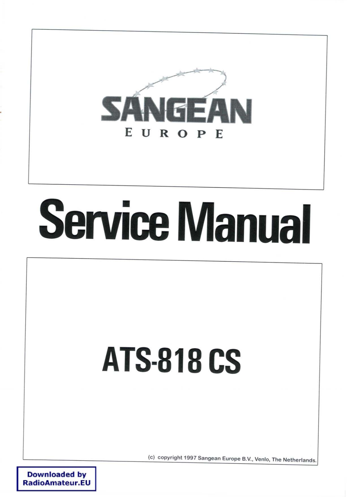 Sangean ATS-818 CS Service Manual