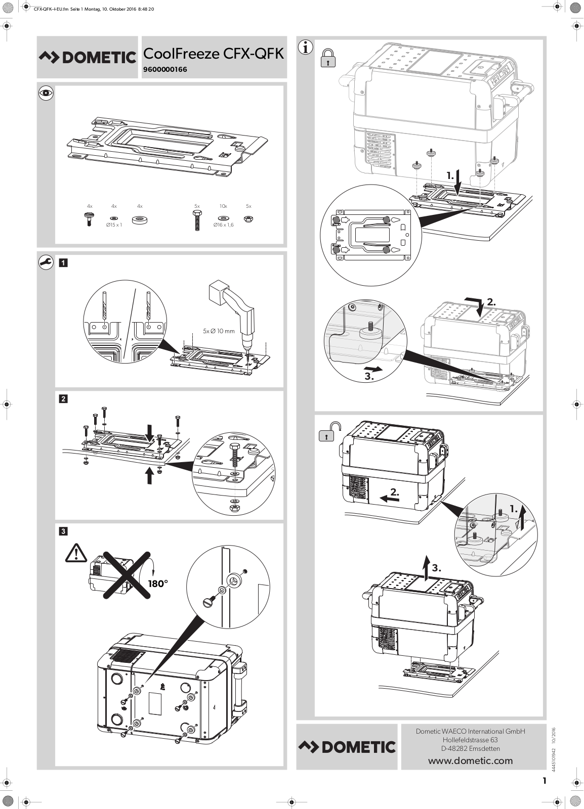 Dometic CFX-QFK User Manual