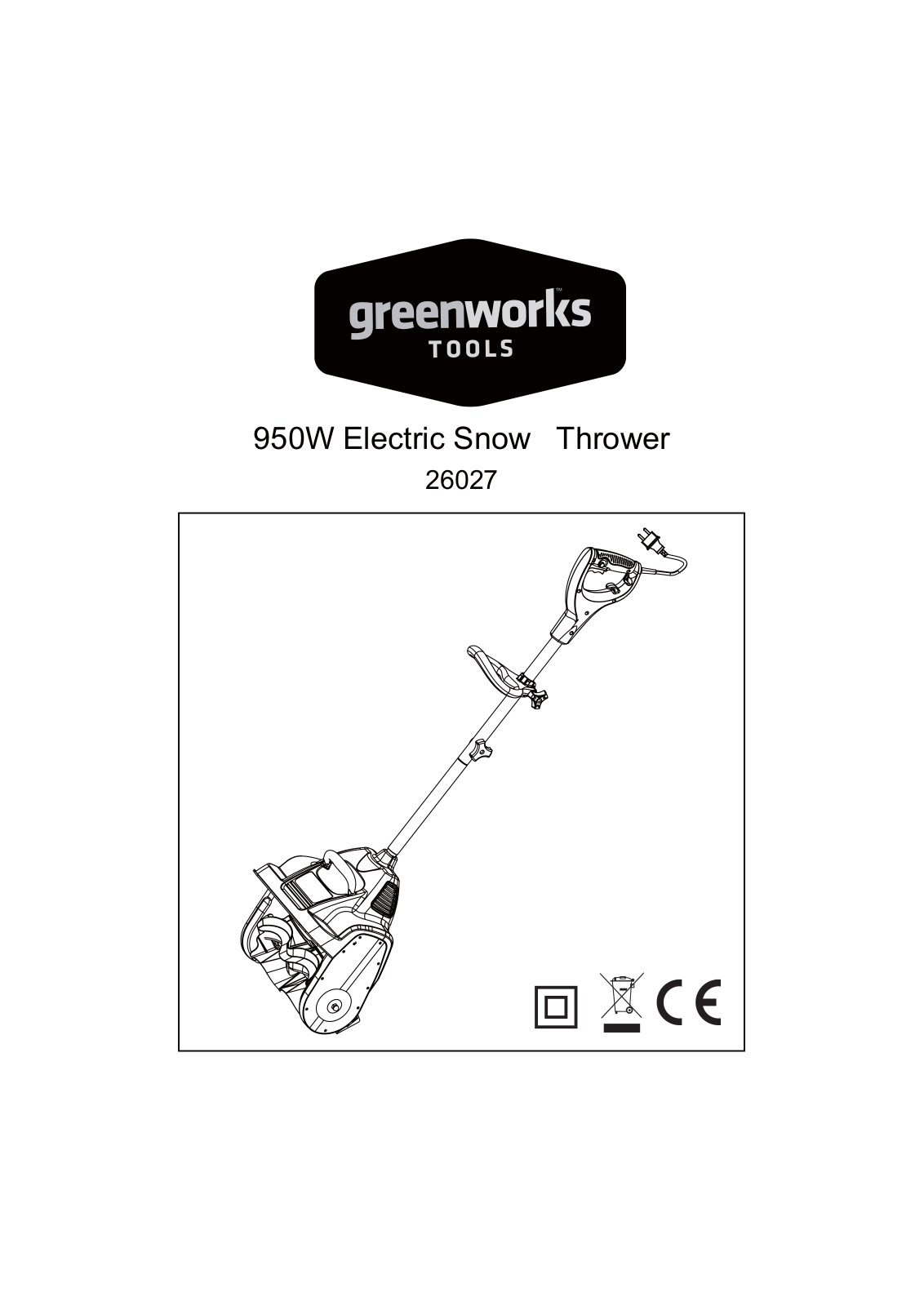 GreenWorks Tools 26027 User Manual