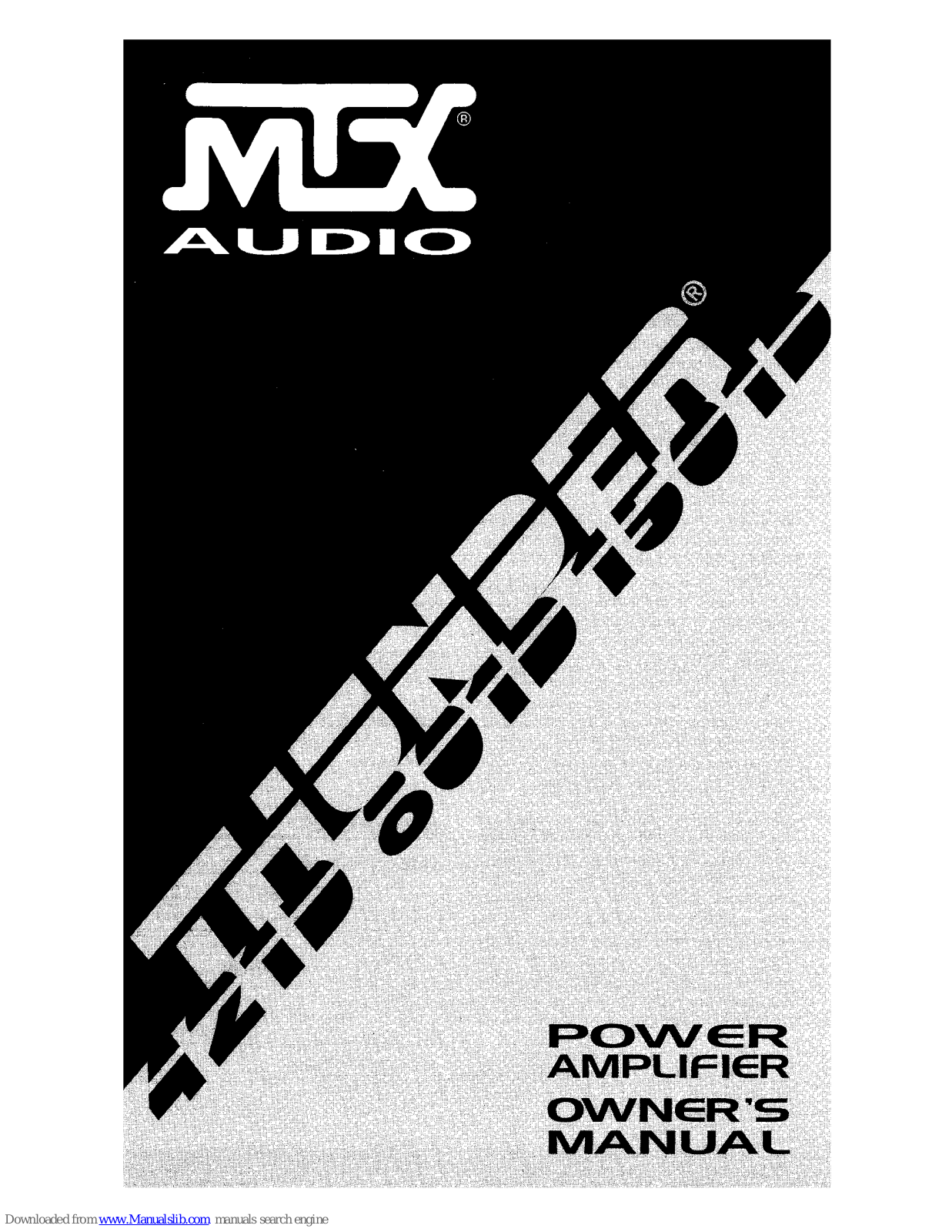 MTX Thunder 412d, Thunder 1501d, Thunder 801d Owner's Manual - ManualMachine.com