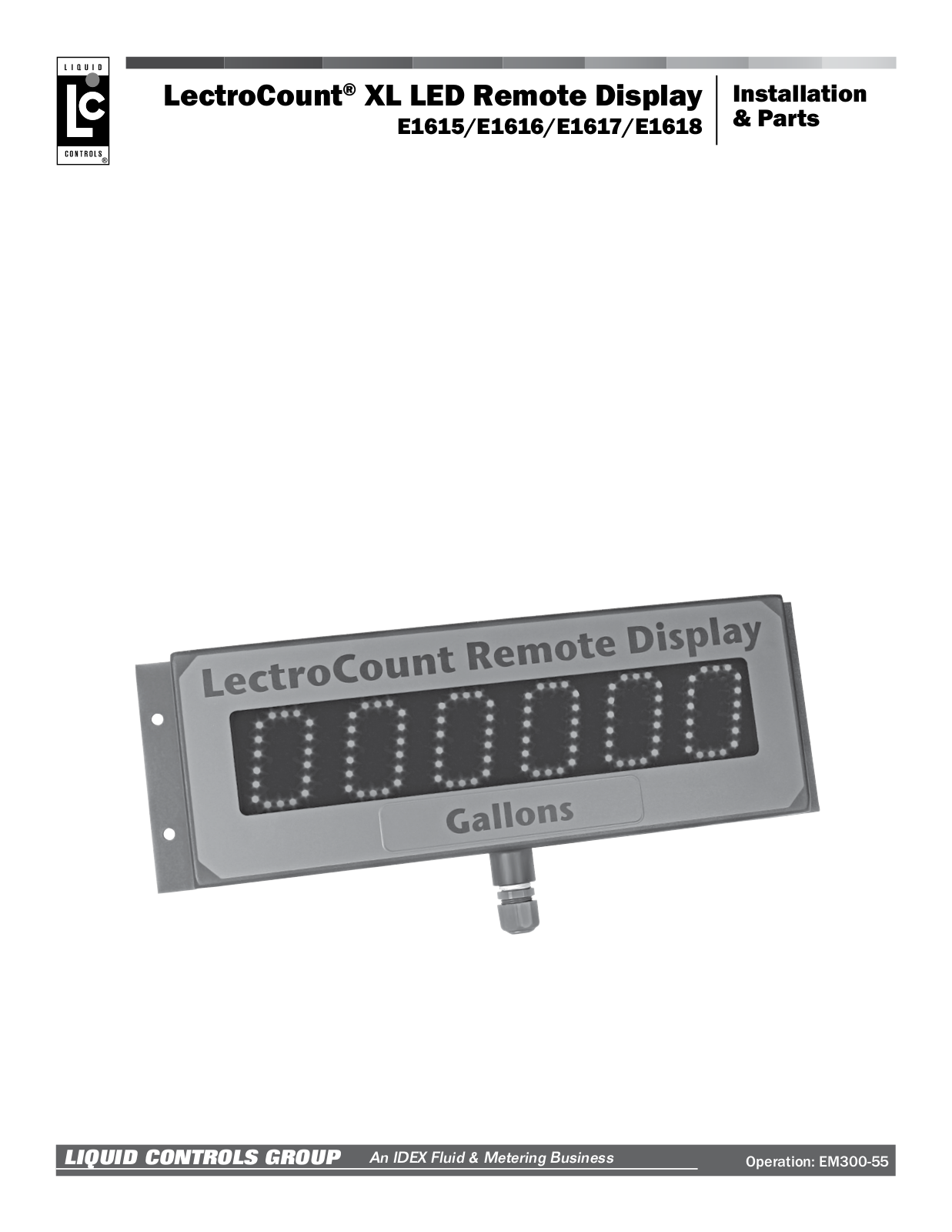 Liquid Controls E1615, E1616, E1617, E1618 User Manual