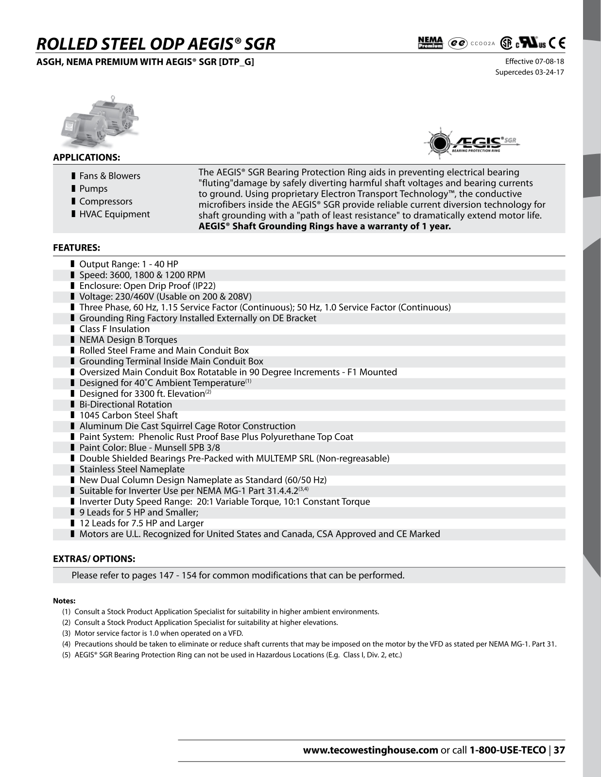 Teco Roller steel odp aegis Catalog Page