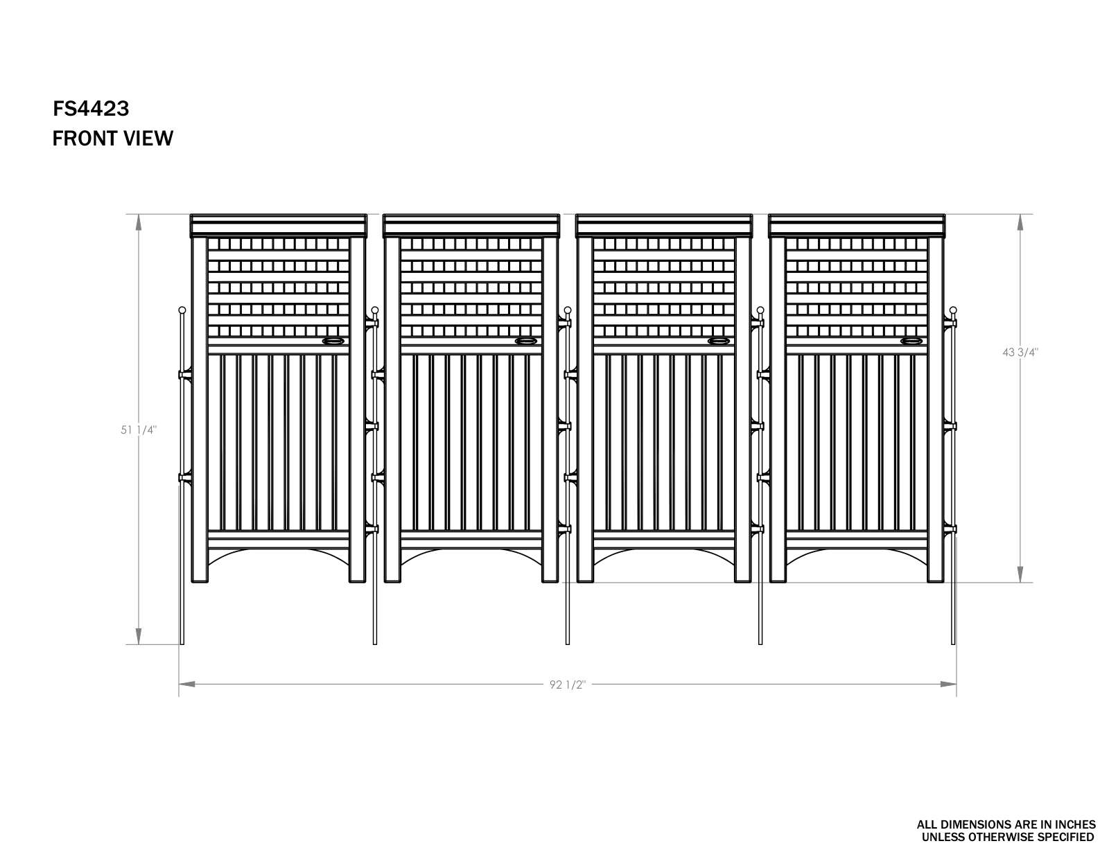 Suncast XA1008 Dimensions - ManualMachine.com