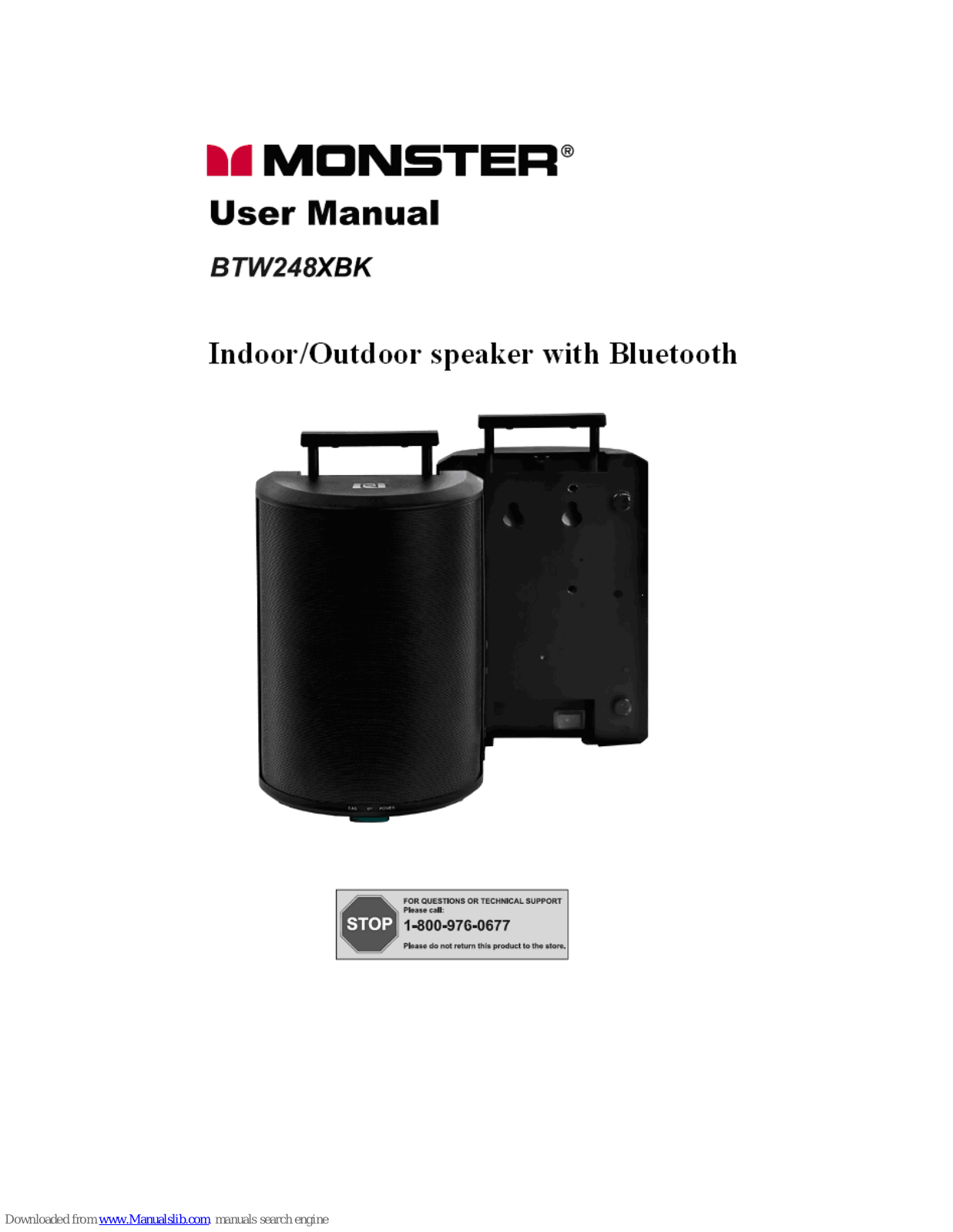 Monster BTW248XBK User Manual