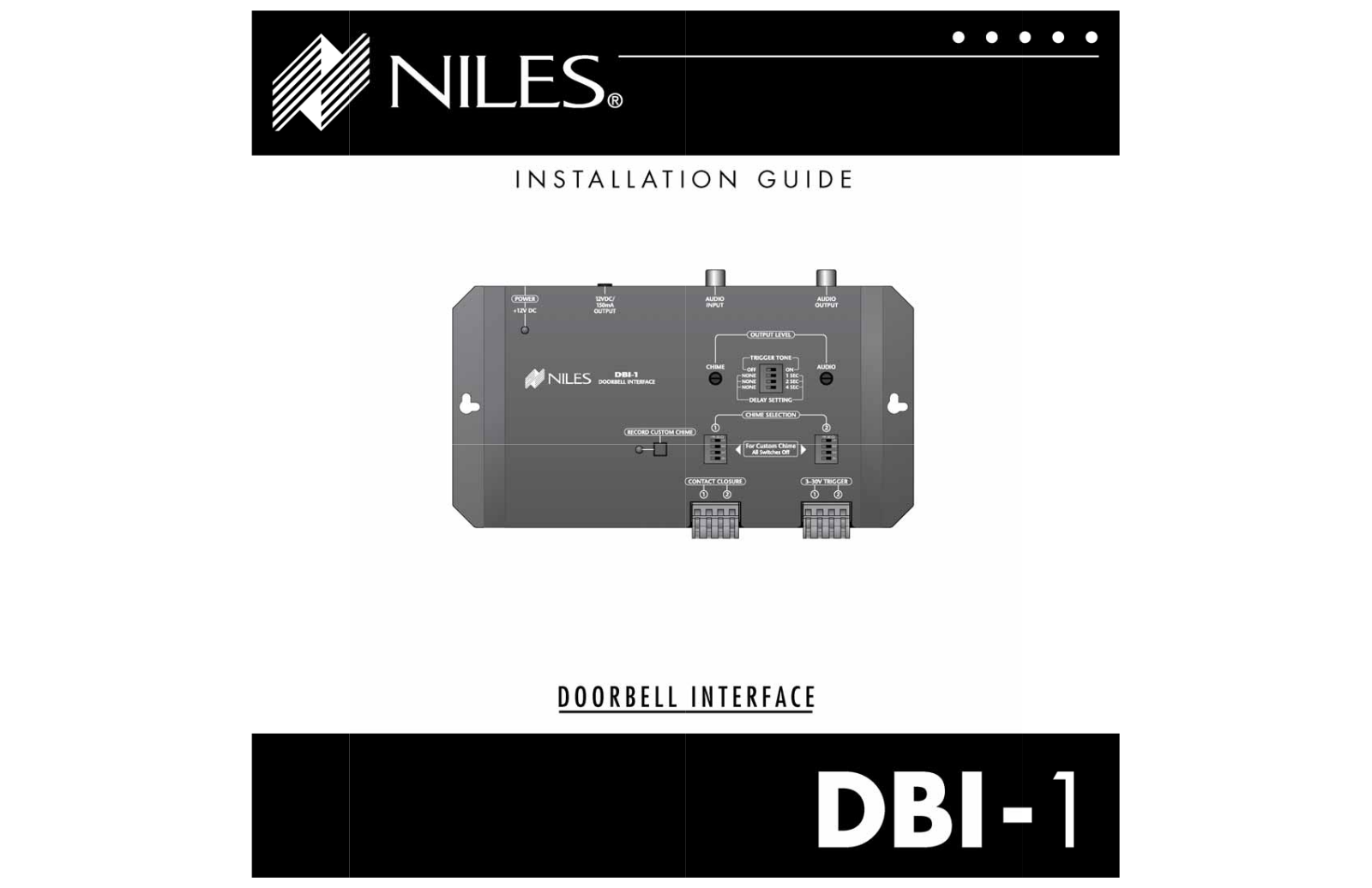 Niles Audio DBI-1 User Manual