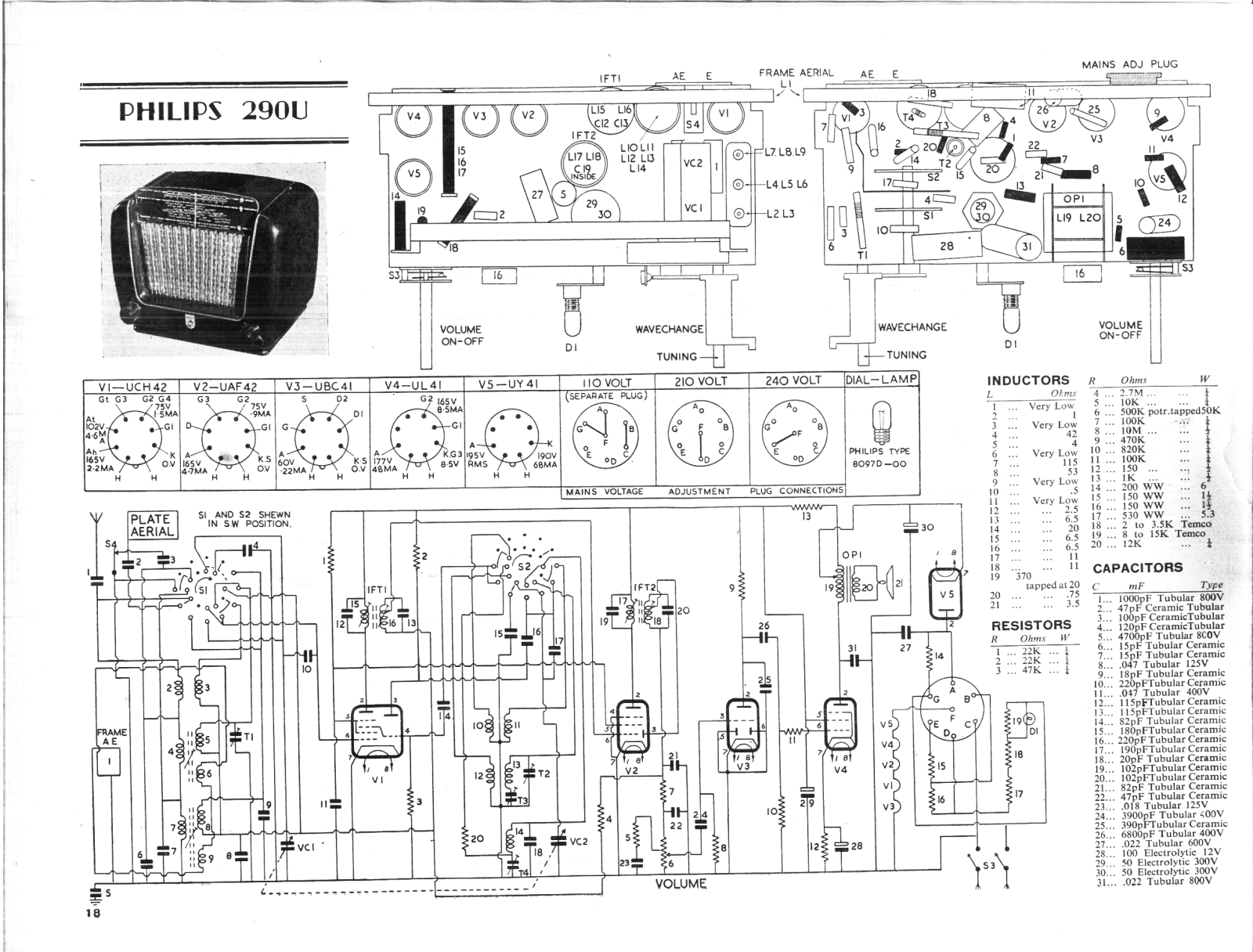 Philips 290-U Service Manual