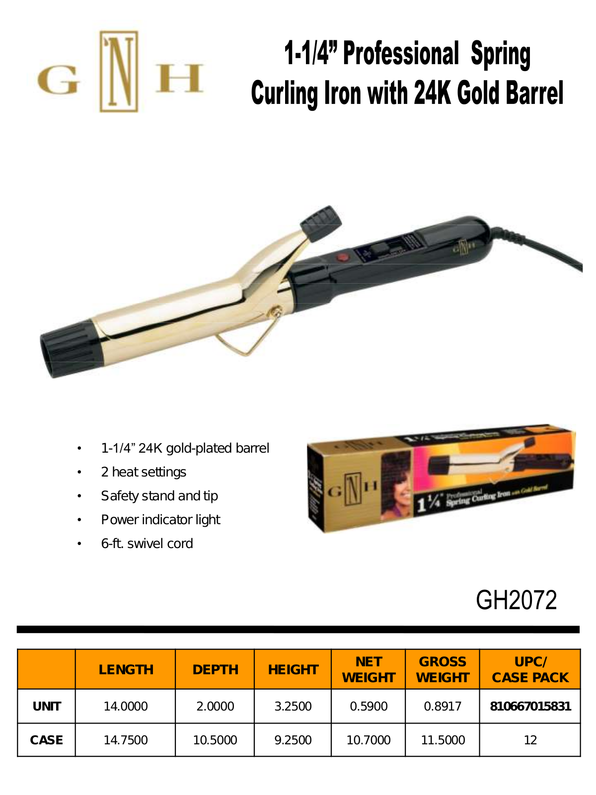 Belson GH2072 DATASHEET