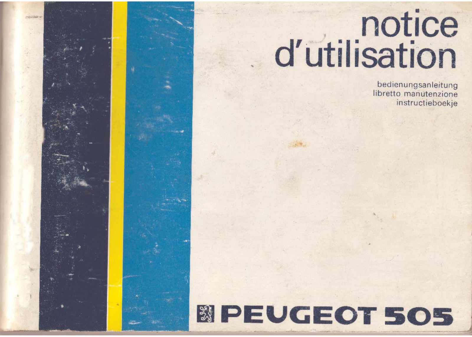 PEUGEOT 505 User Manual