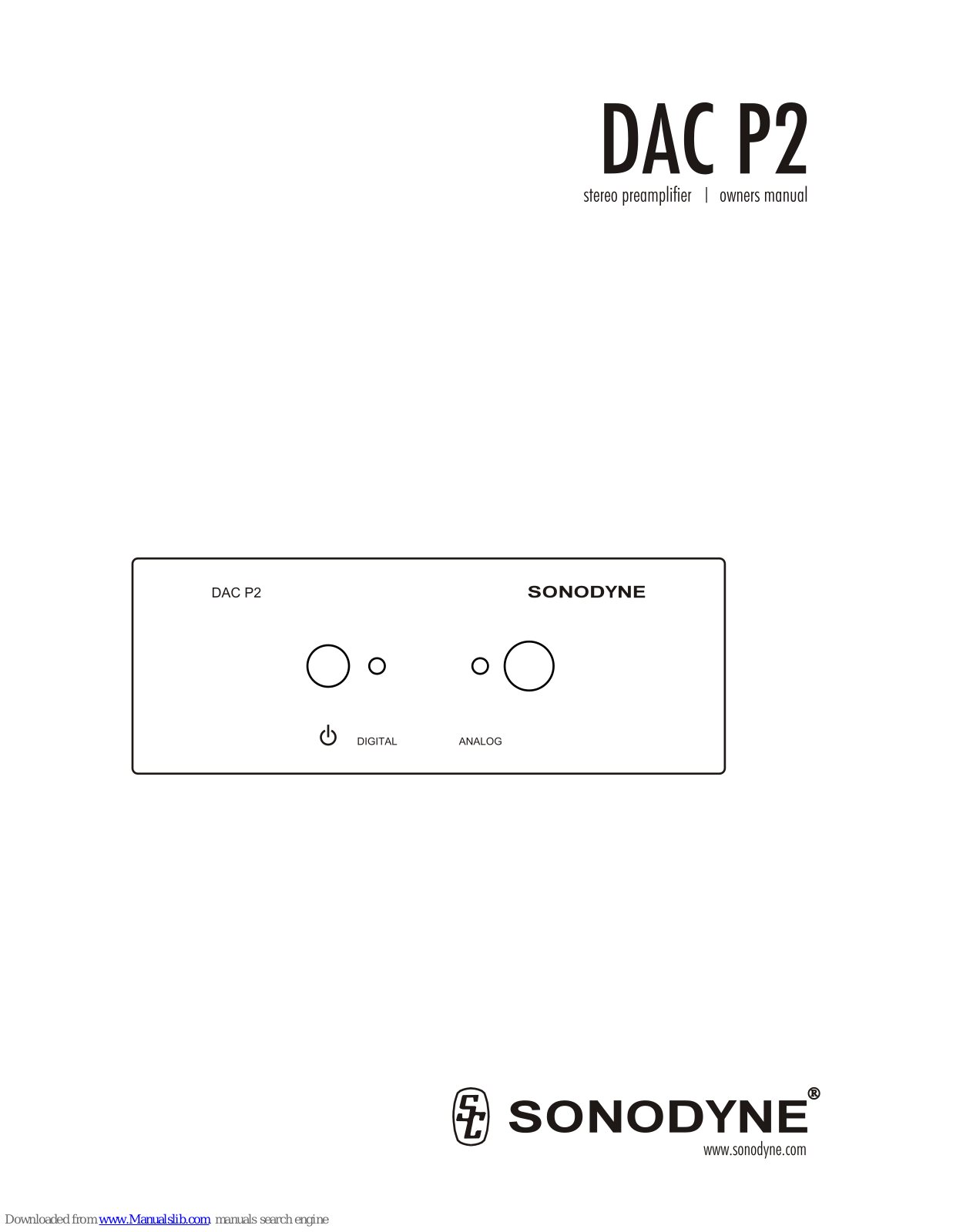 Sonodyne DAC P2 Owner's Manual - ManualMachine.com