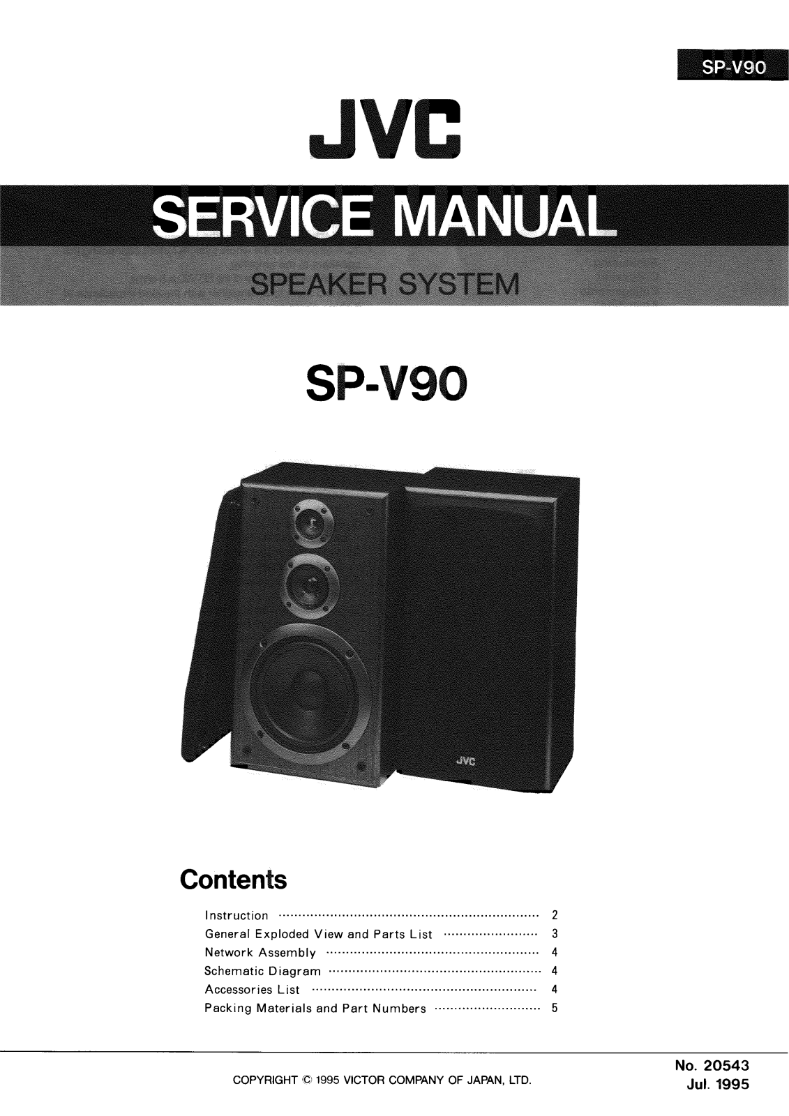 JVC SPV-90 Service manual