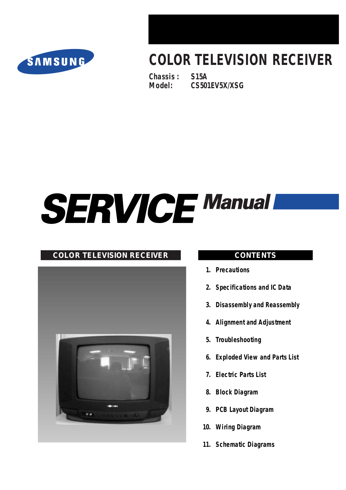 SAMSUNG CS501EV5XXSG Service Manual