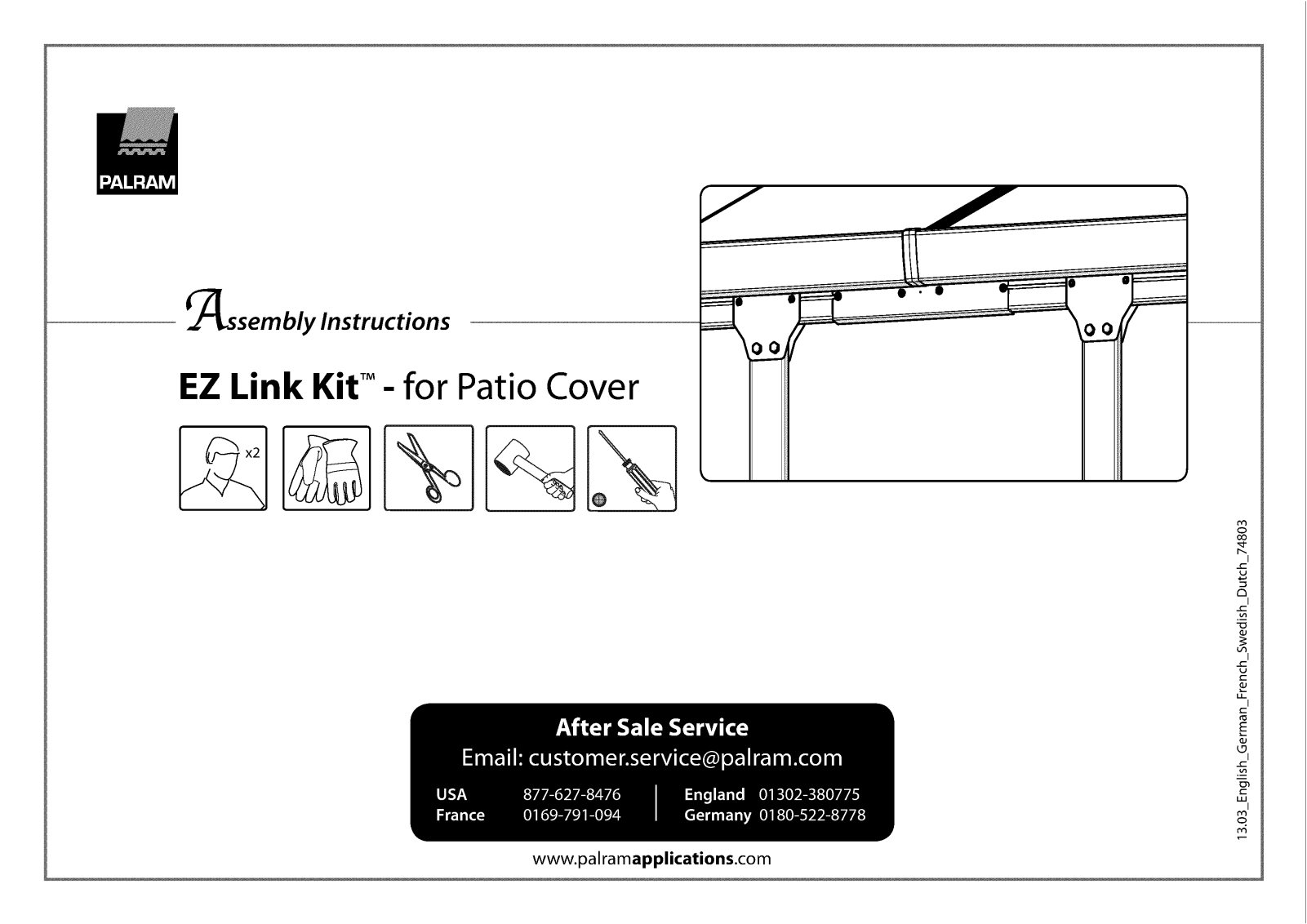 Palram EZ Link Kit Assembly  Manual - ManualMachine.com