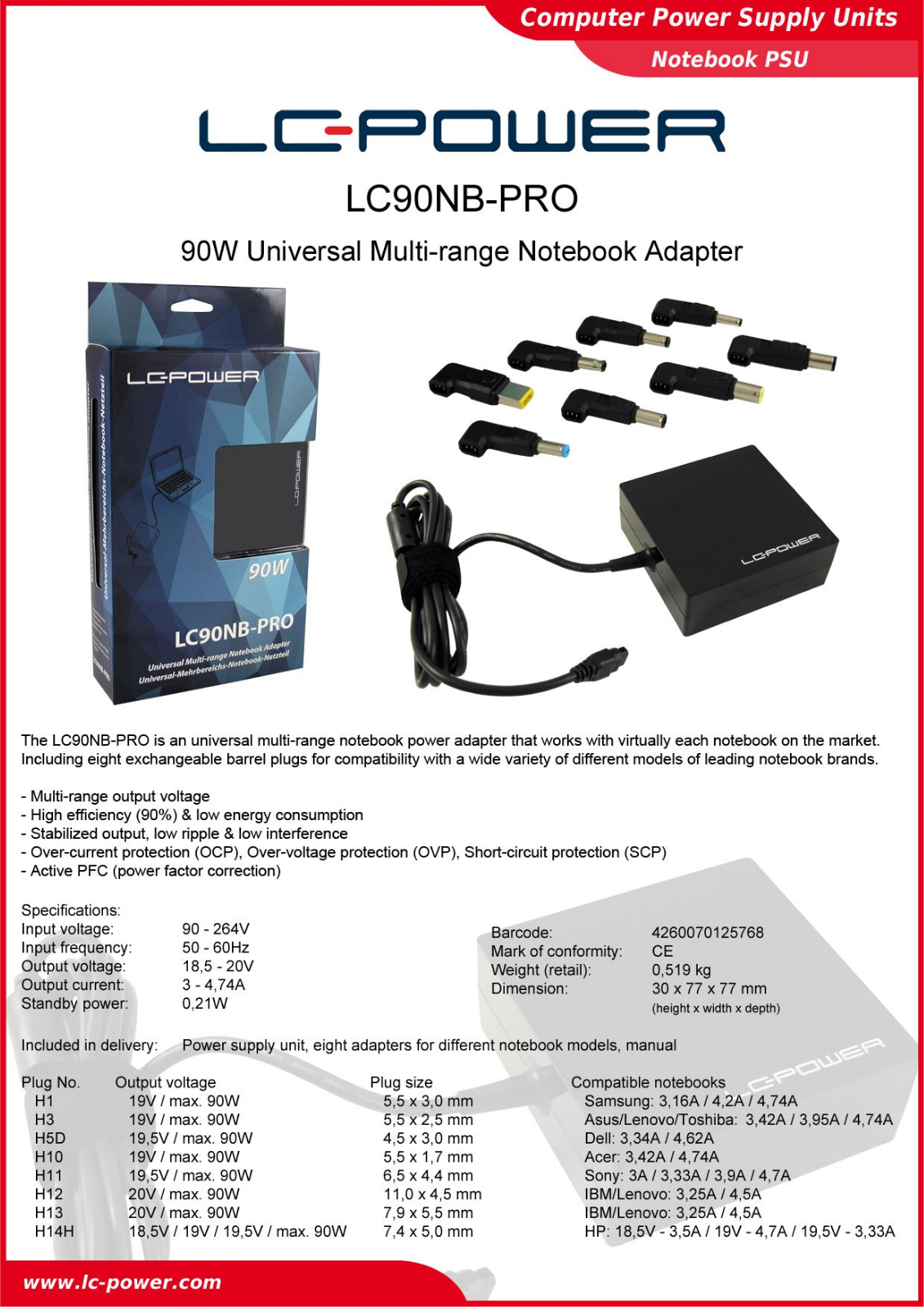 LC-Power LC90NB-PRO User Manual