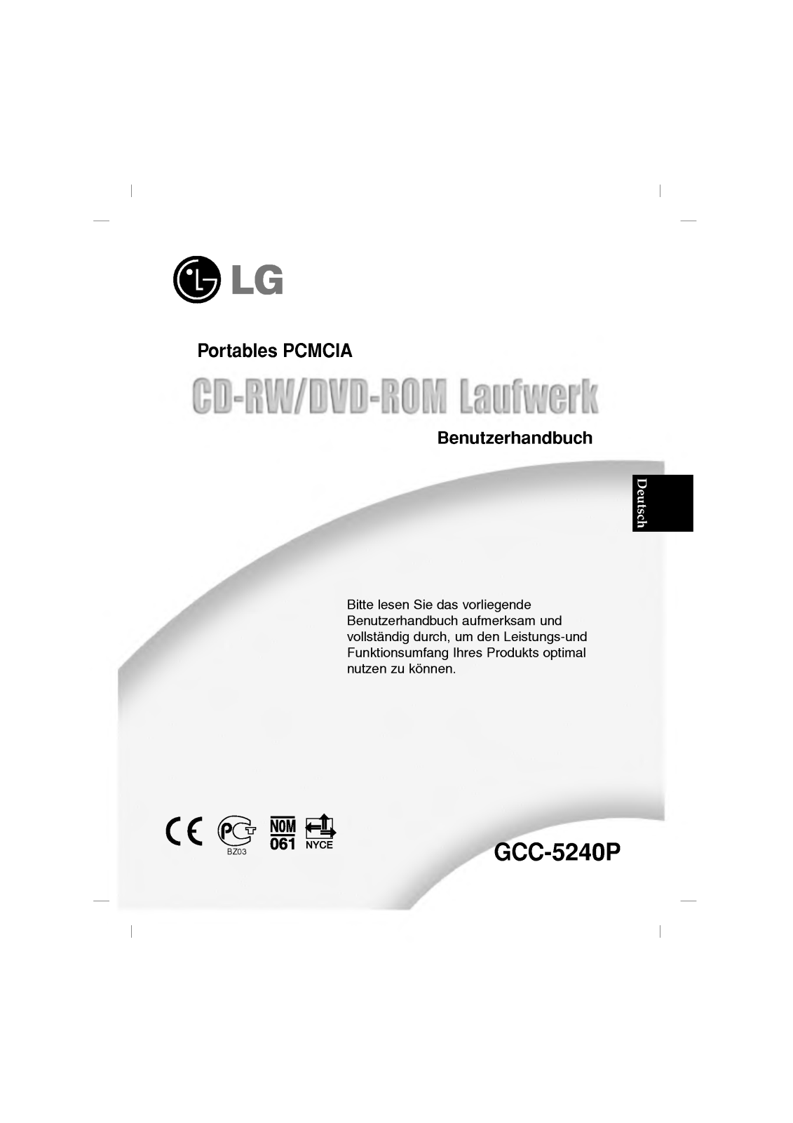 Lg GCC-5240P User Manual